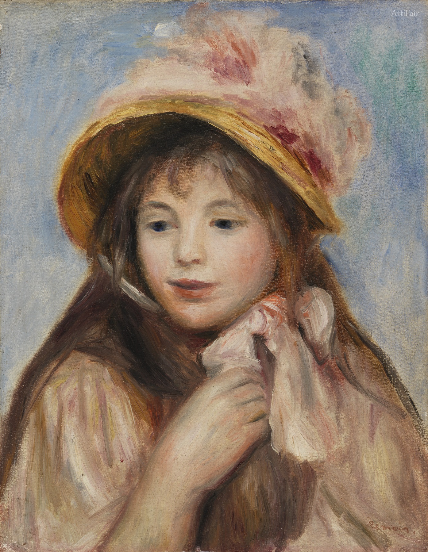 Girl with Pink Bonnet 1894