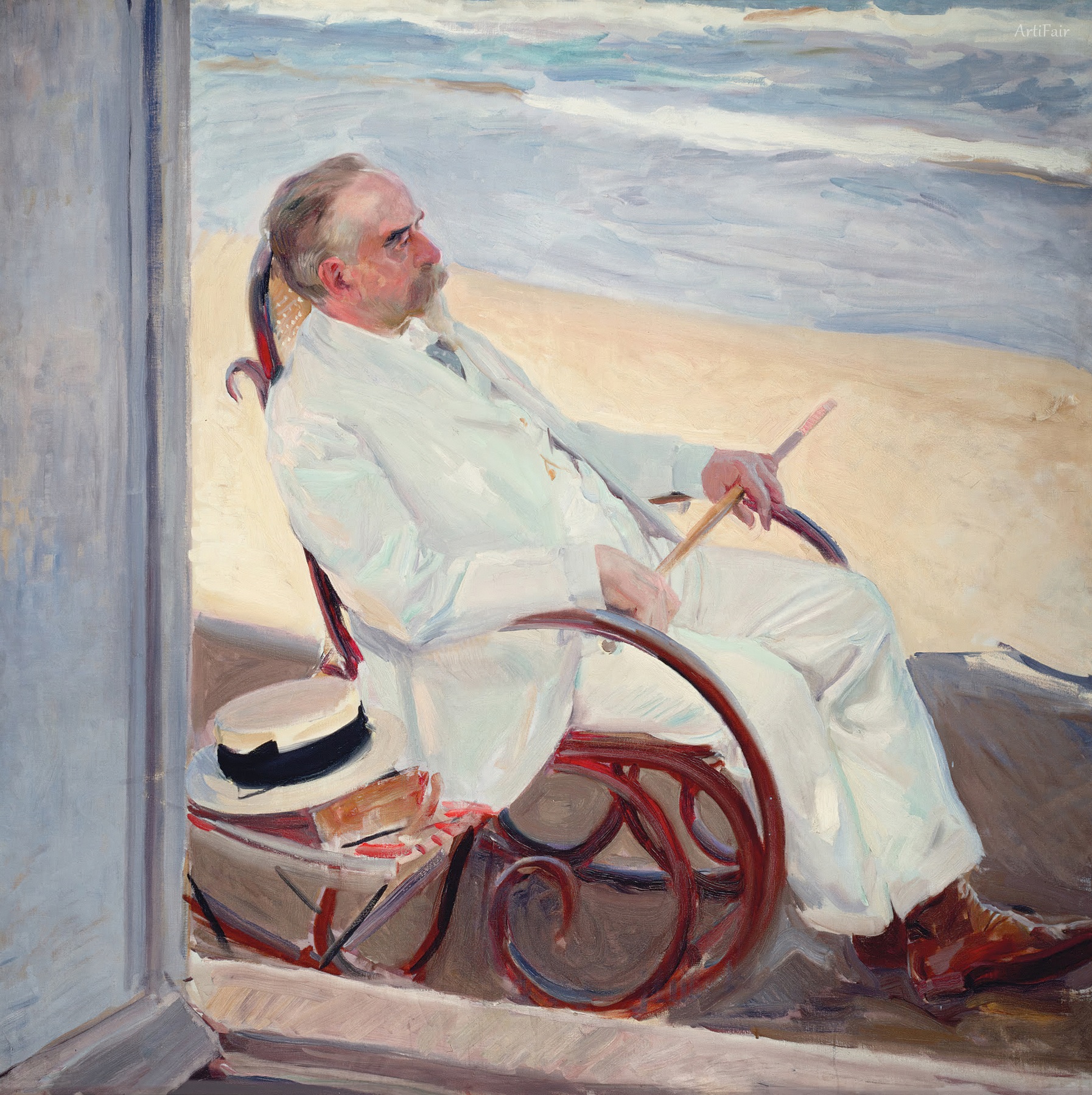 Antonio García at the Beach