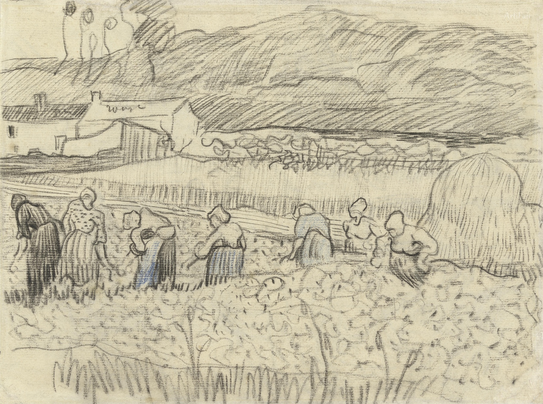 Landscape with Peasant Women Harvesting