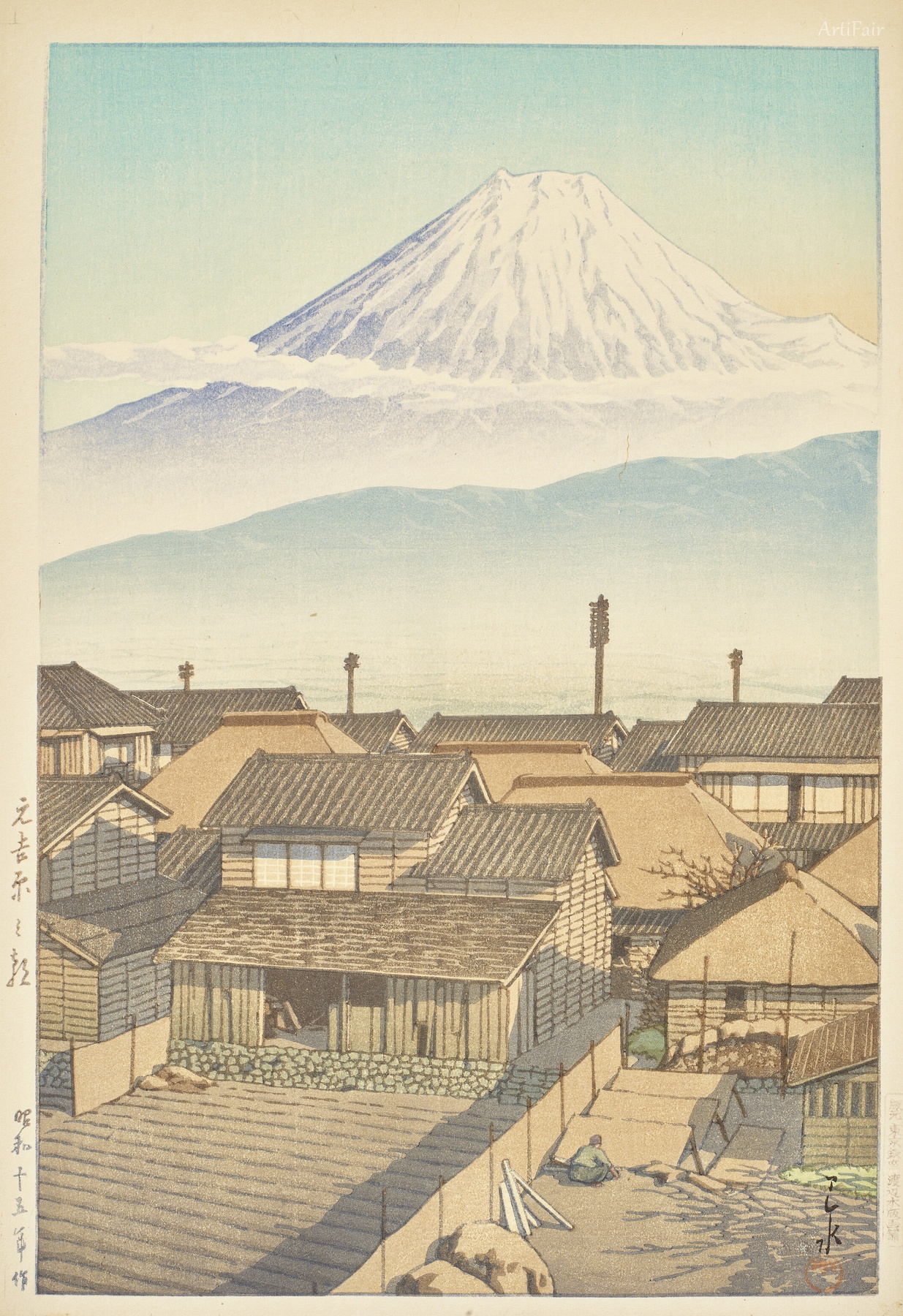 Ráno v bývalém Yoshiwara