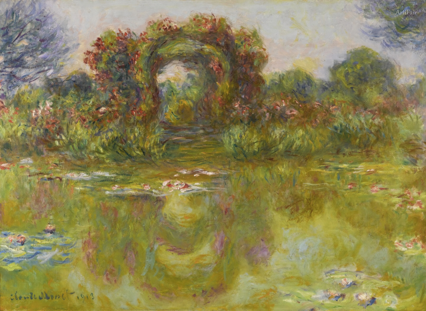 Water Lilies, Roses