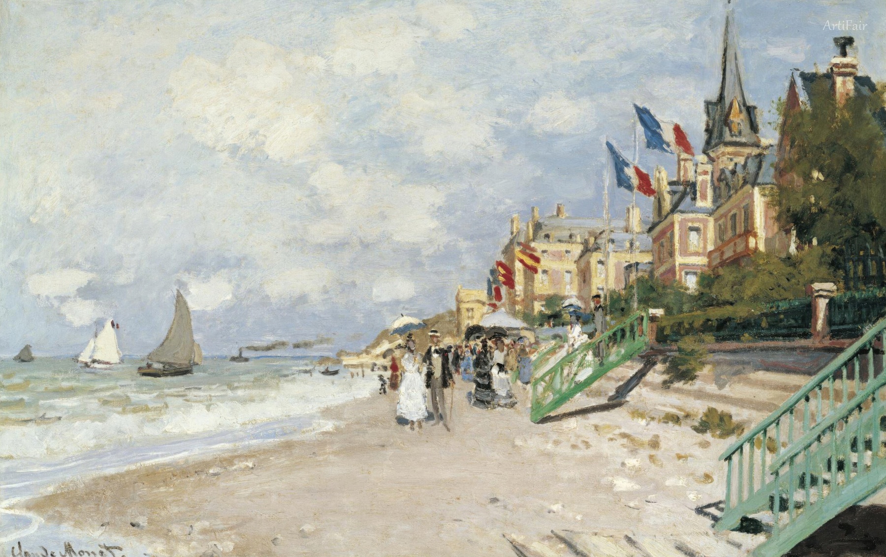 La spiaggia a Trouville