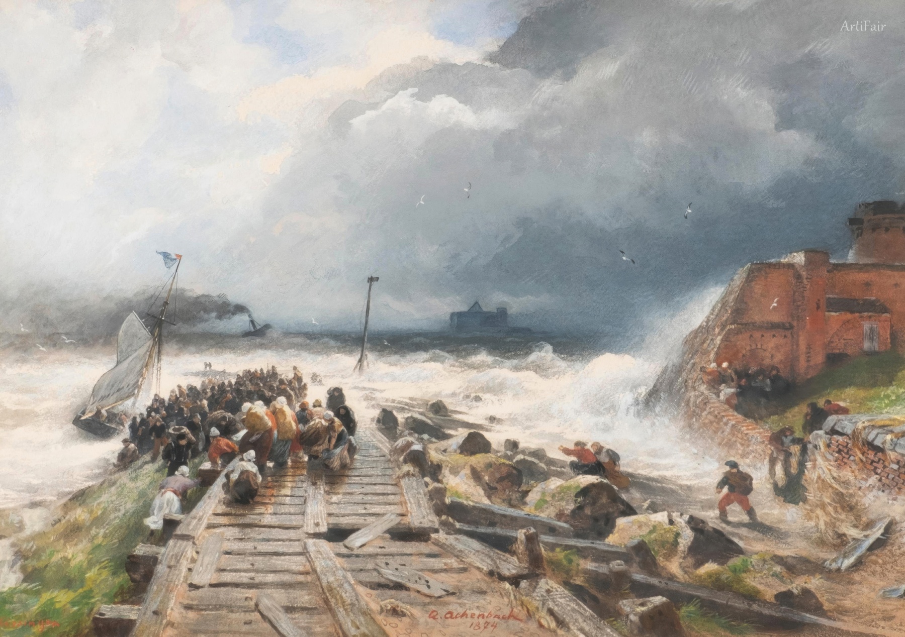 Storm Flood at the Pier