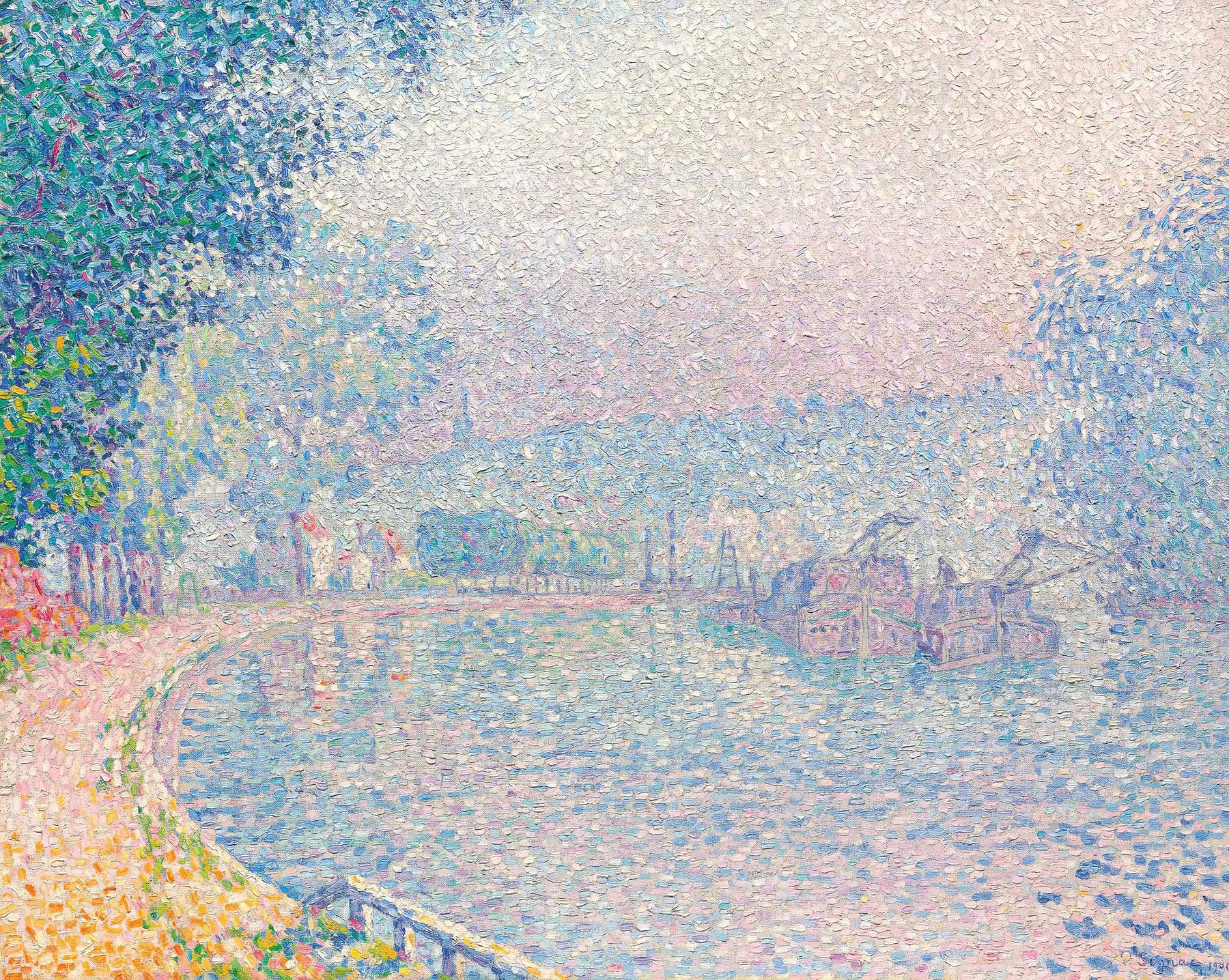 Samois, Morning Riverbank