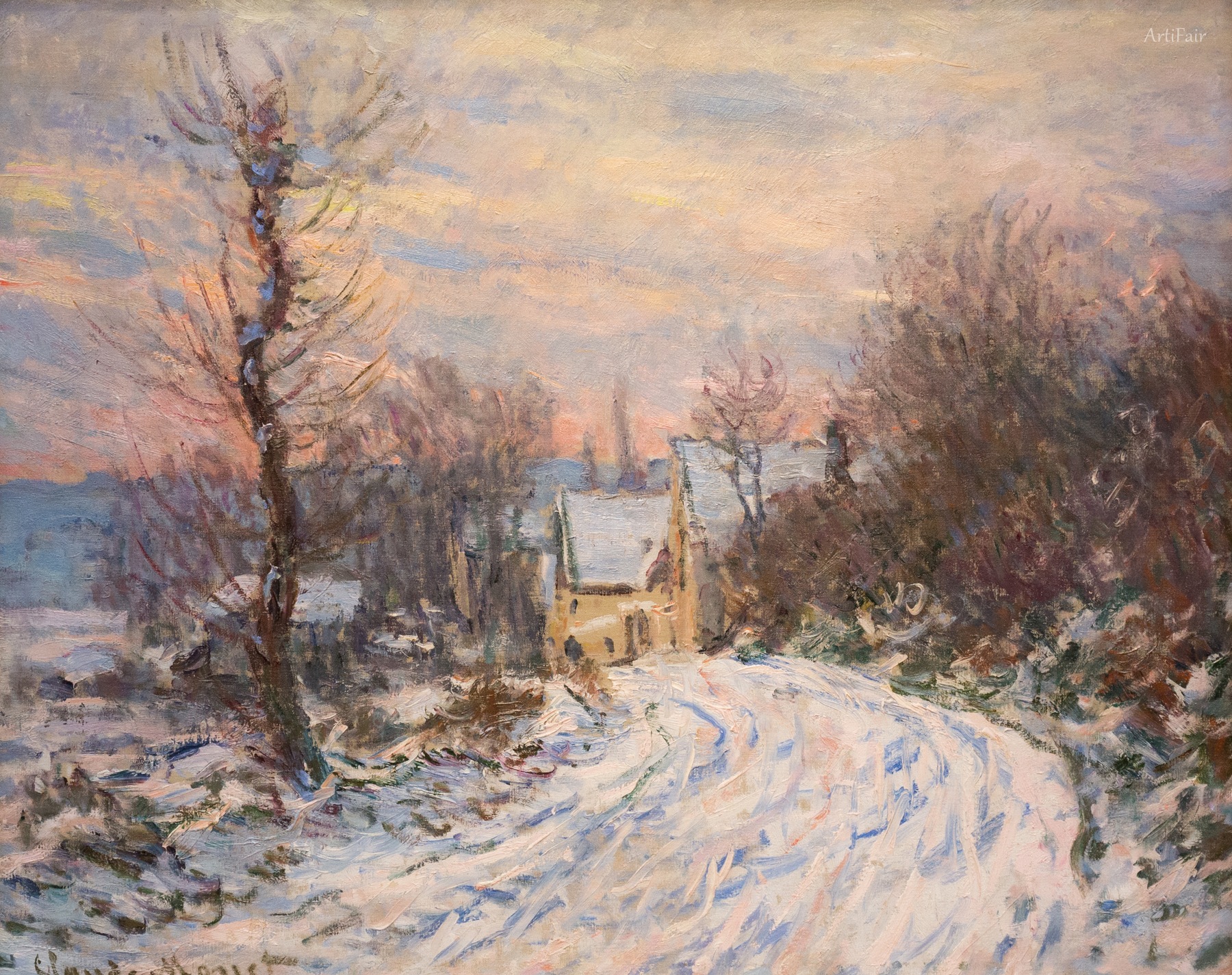 Entrance to Giverny in Winter