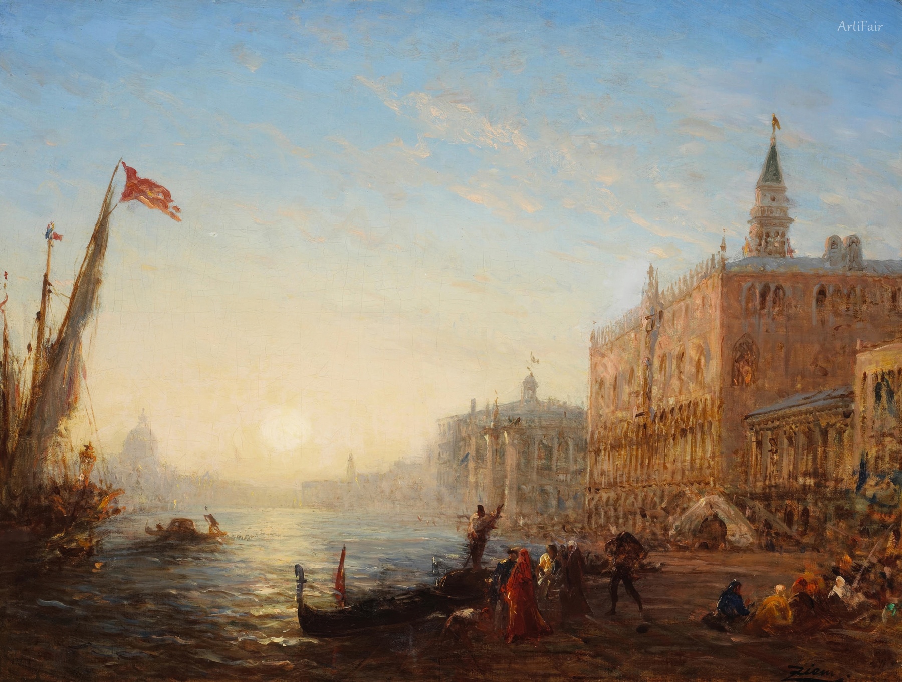 Embarkation on the Riva degli Schiavoni, Venice