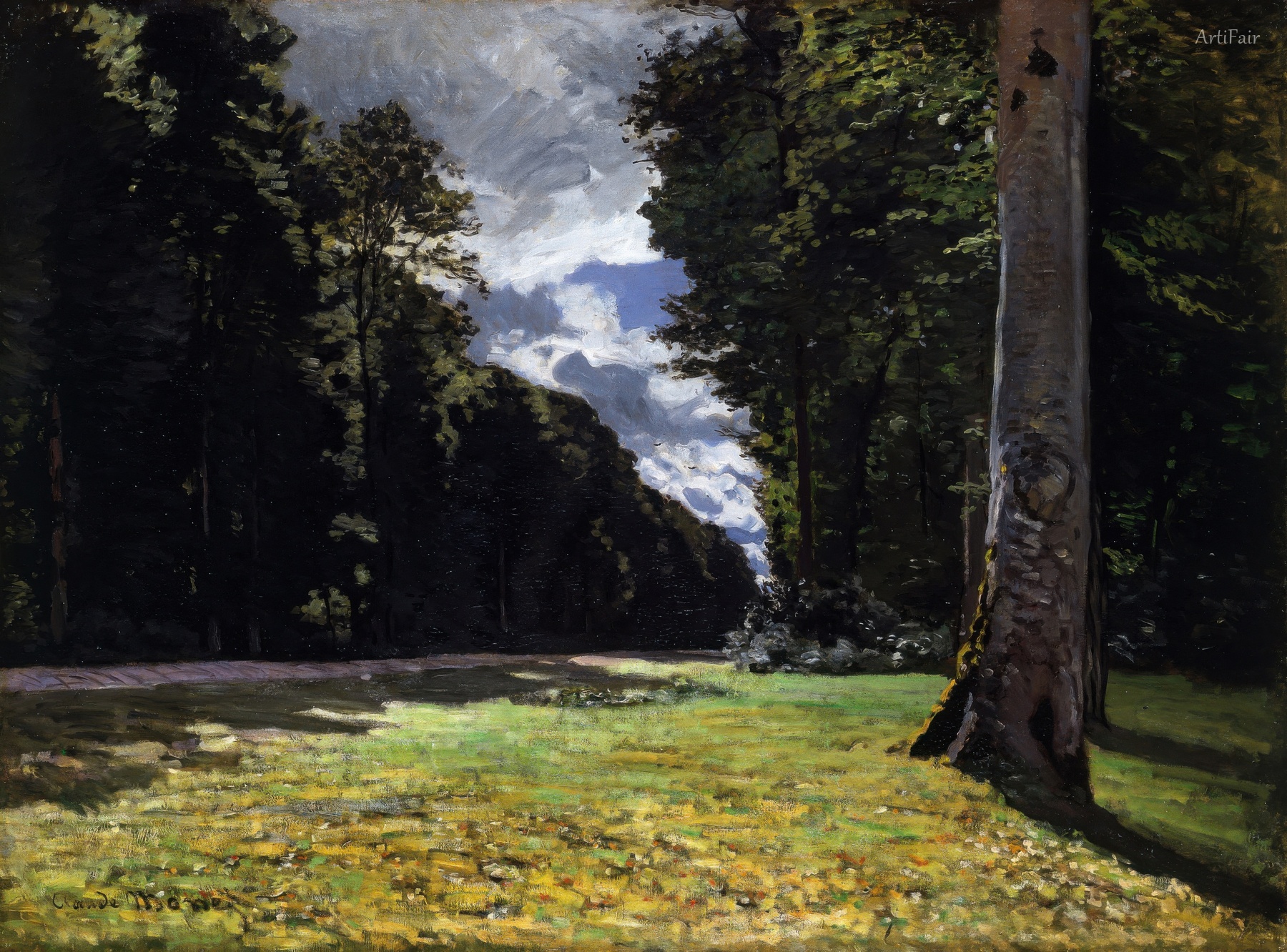 Pavé de Chailly v lese Fontainebleau
