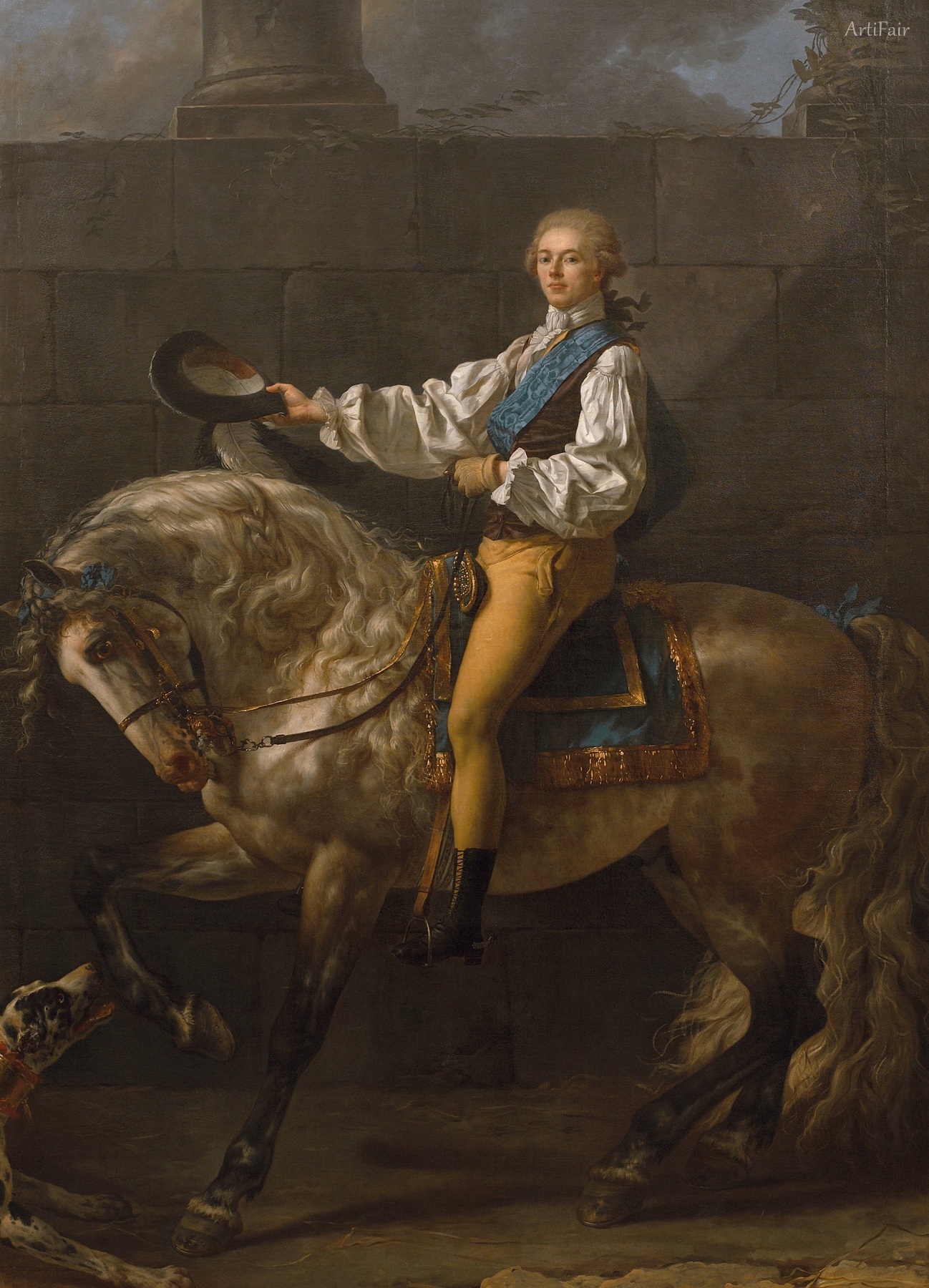 equestrian portrait of Stanisław Kostka Potocki
