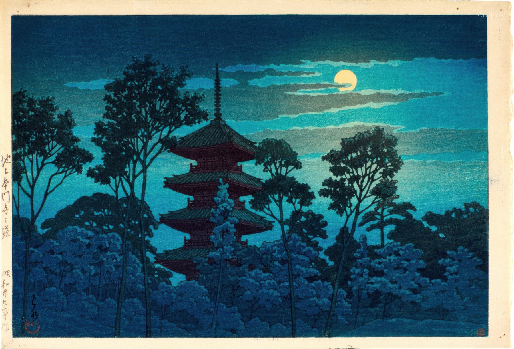 Pětipatrová pagoda chrámu Ikegami Honmon-ji