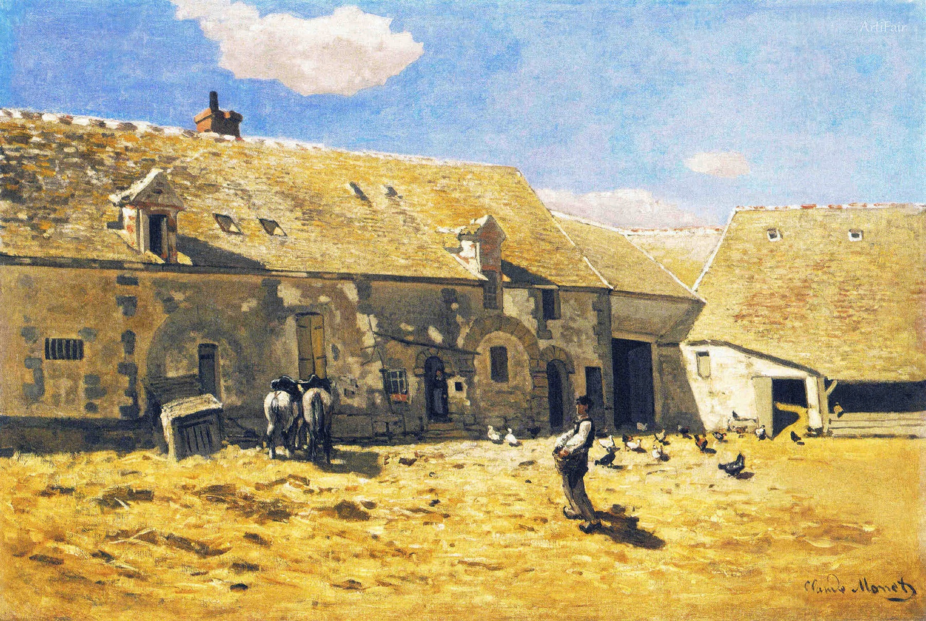Farm Yard at Chailly
