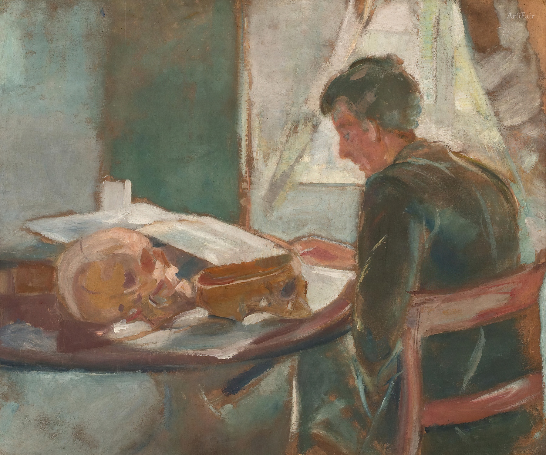 Andreas Munch Studying Anatomy