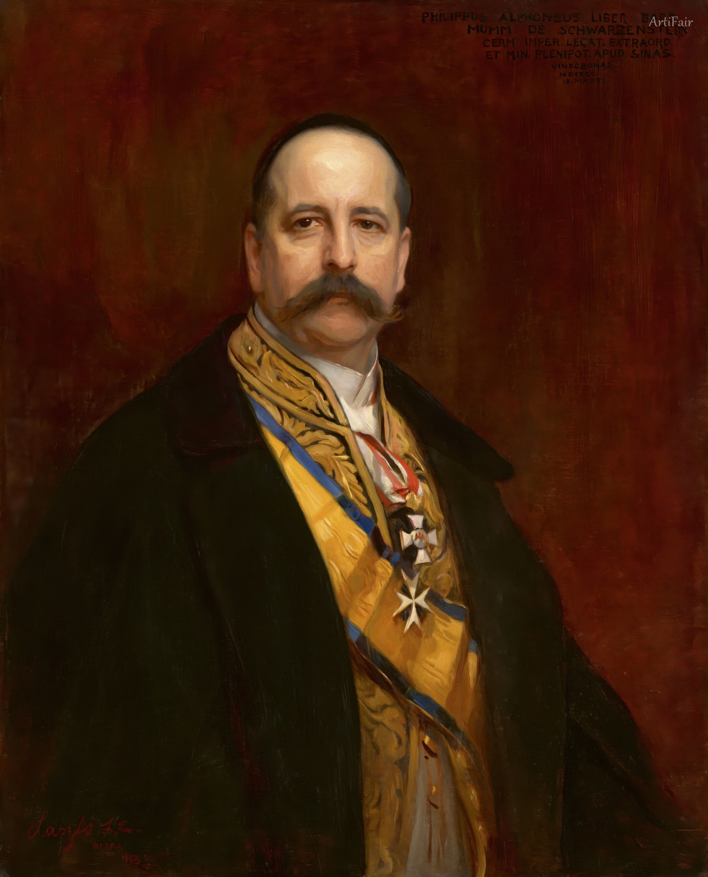 Retrato de Alfons Mumm von Schwarzenstein