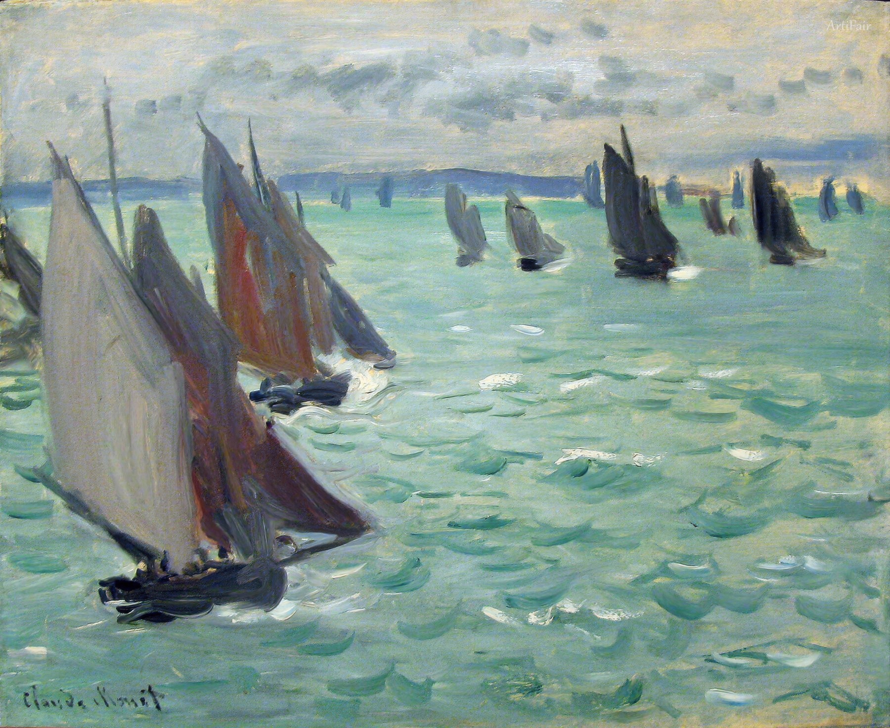 Fishing Boats at the Sea