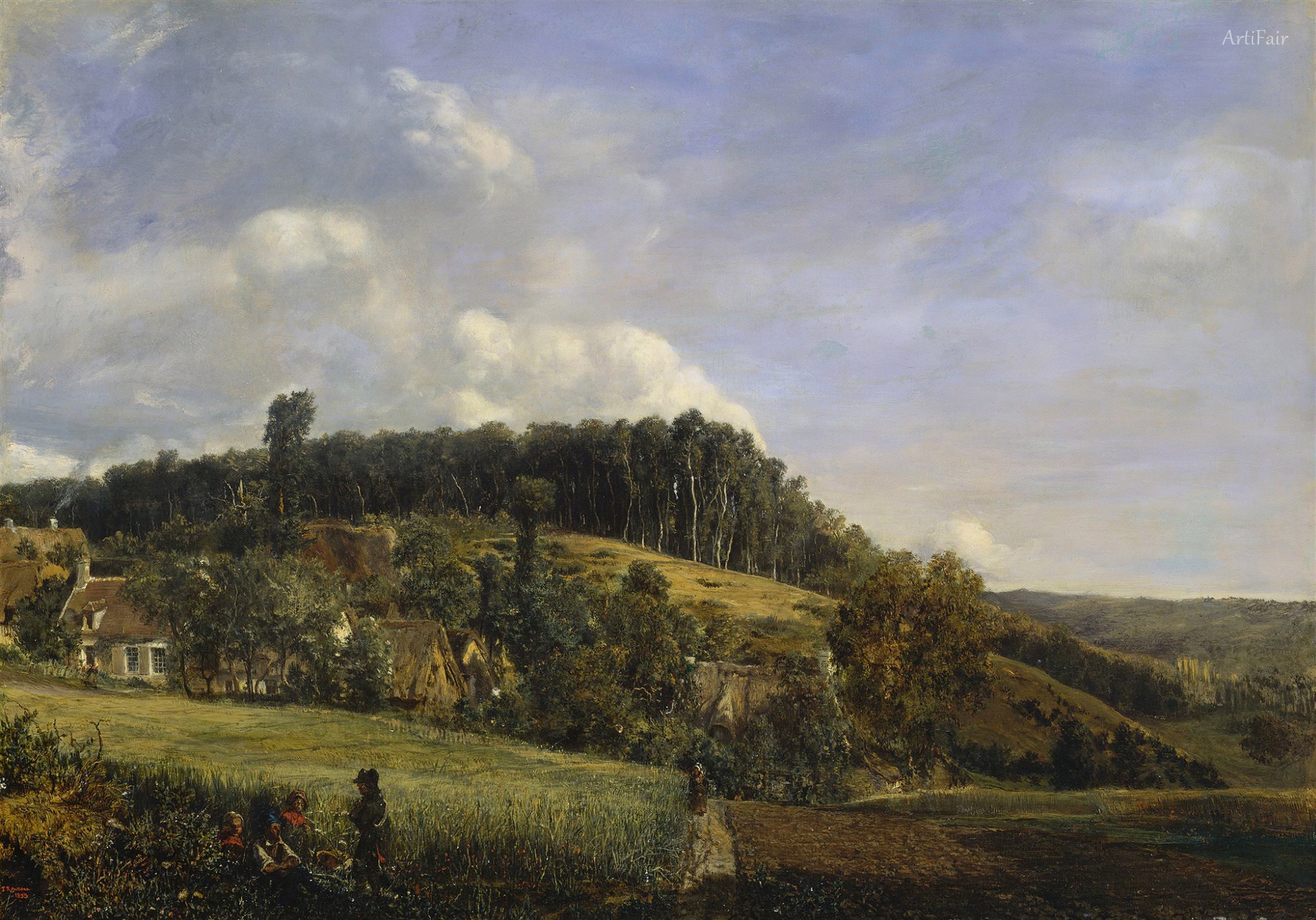 Clearing Struck in the Village of Pierrefonds in the Forest of Compiègne
