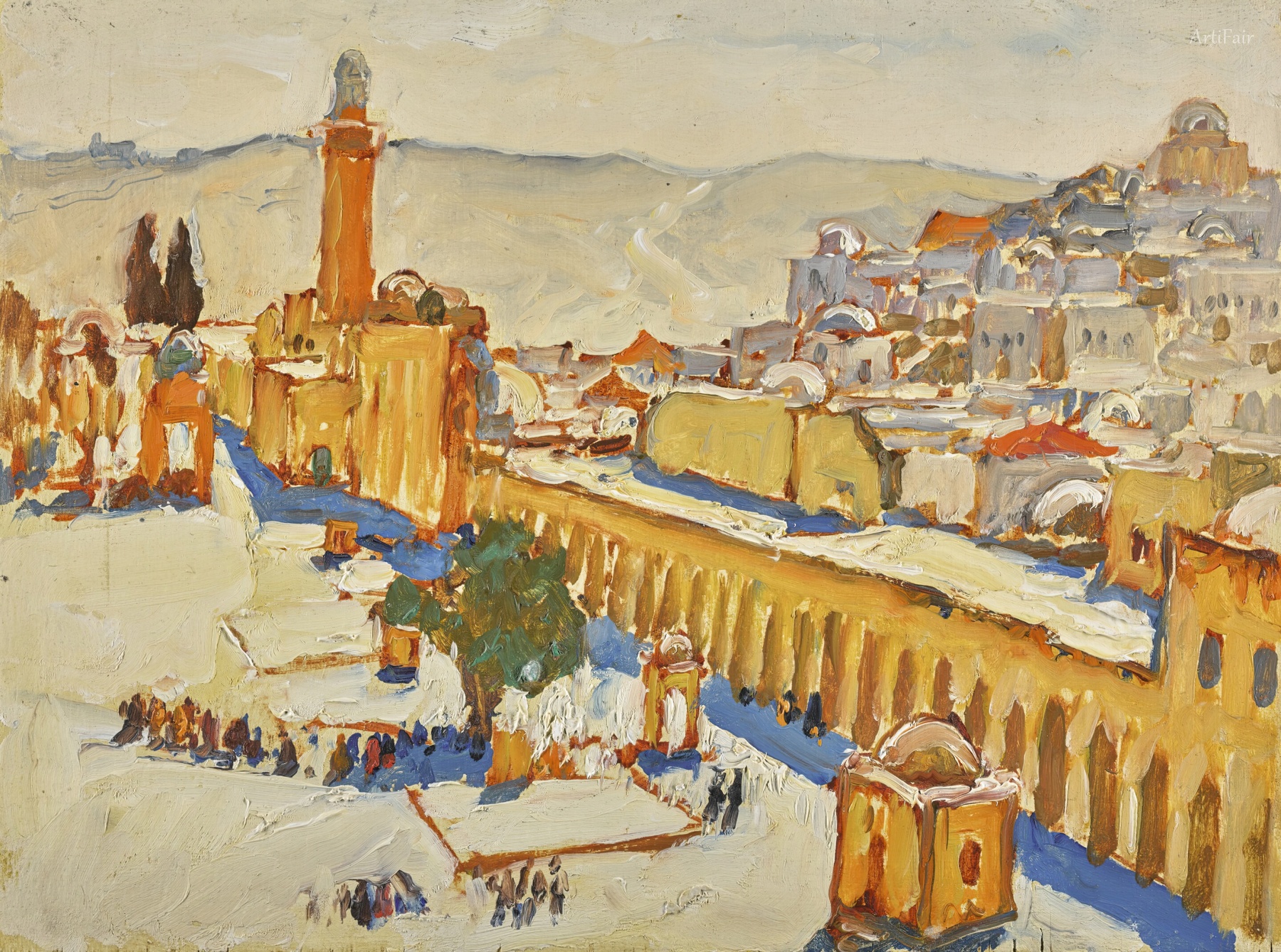 Courtyard of the Mosque of Omar in Jerusalem