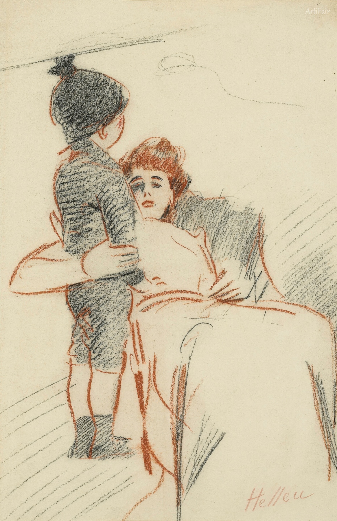Madame Helleu and Her Son Jean