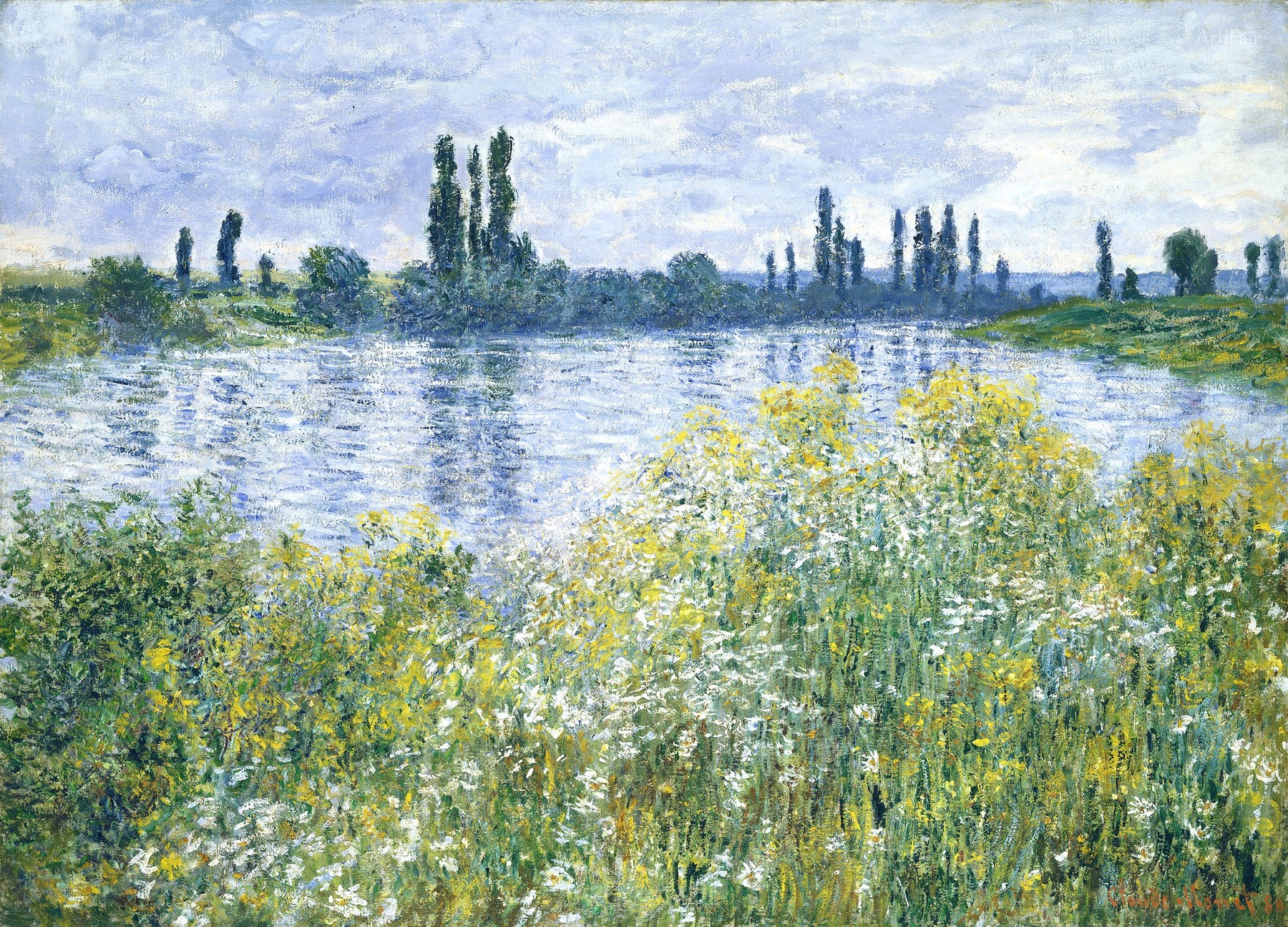 View of Vetheuil sur Seine
