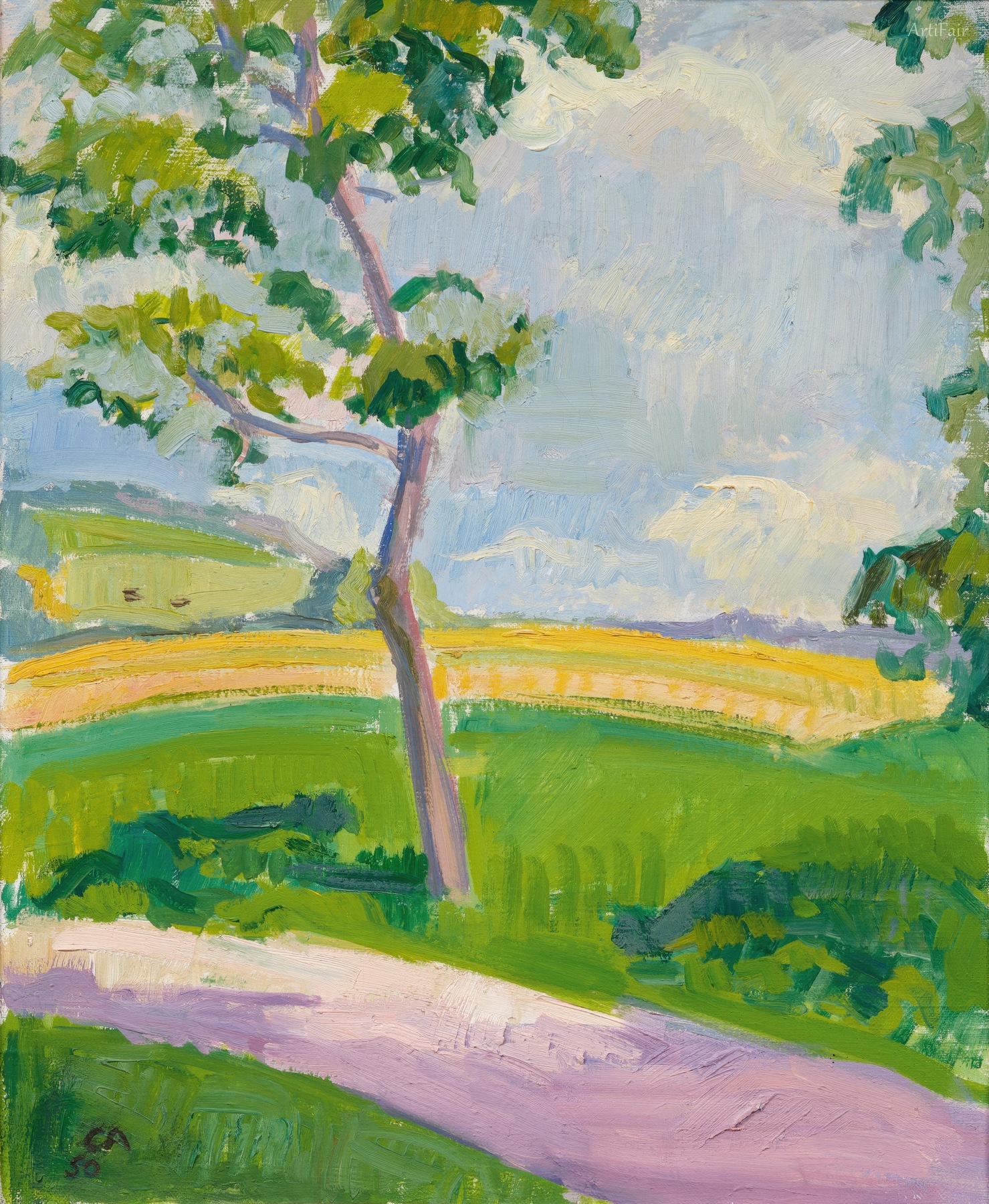Landscape with tree