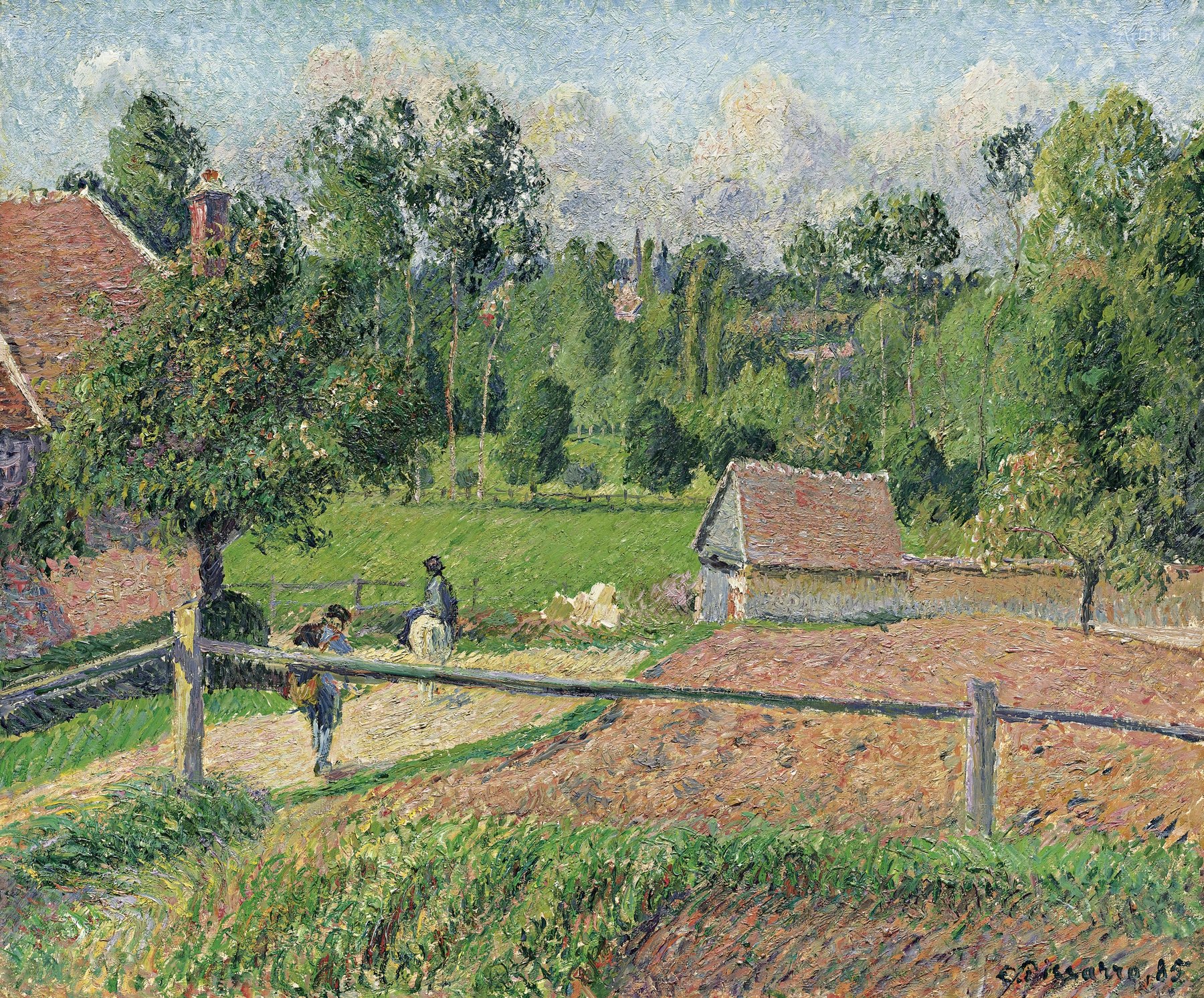Vista dalla finestra dell'artista, Eragny