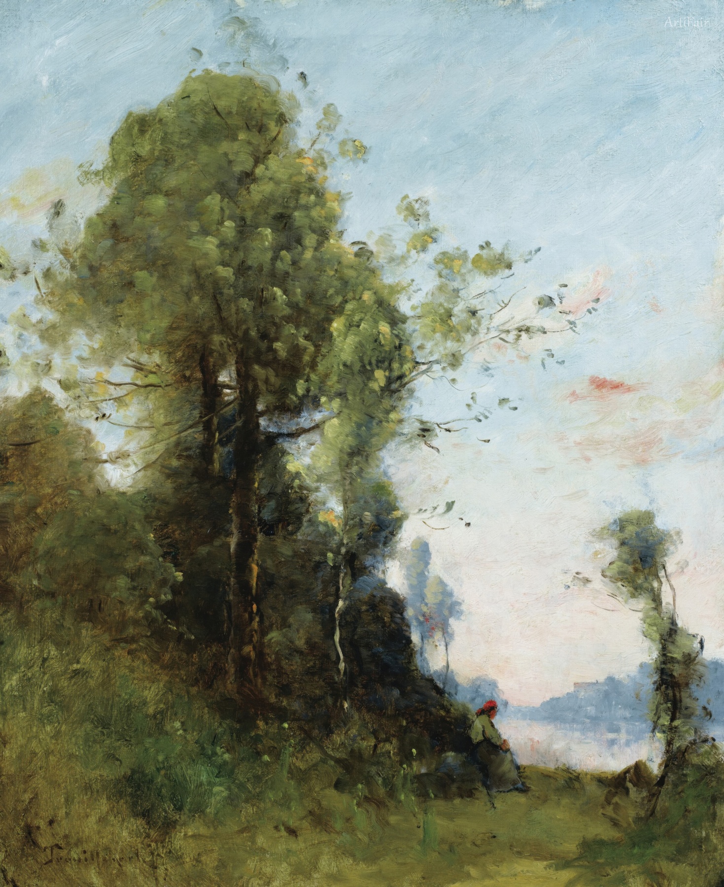 Peasant Woman Sitting by the Water
