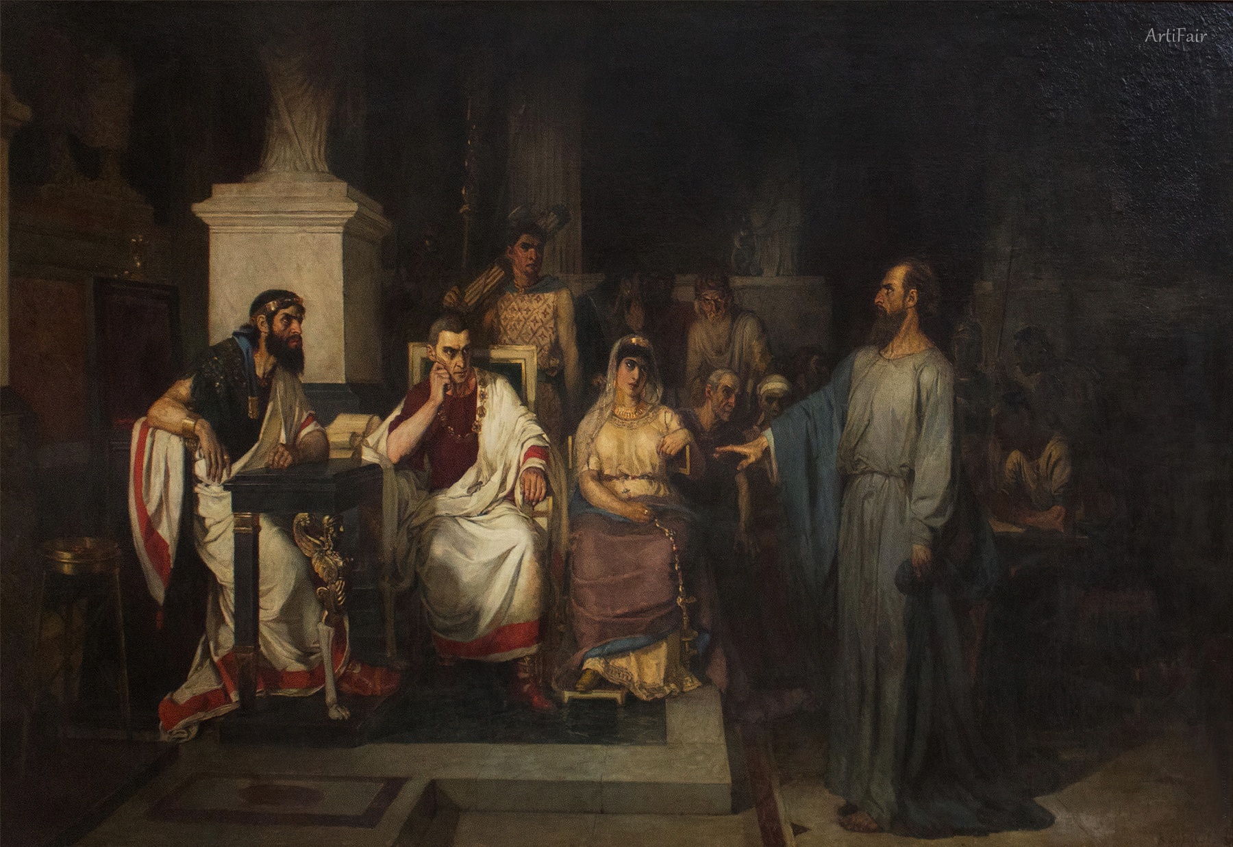 The Apostle Paul Explains the Dogmas of Faith Before King Agrippa, His Sister Berenice, and Governor Festus
