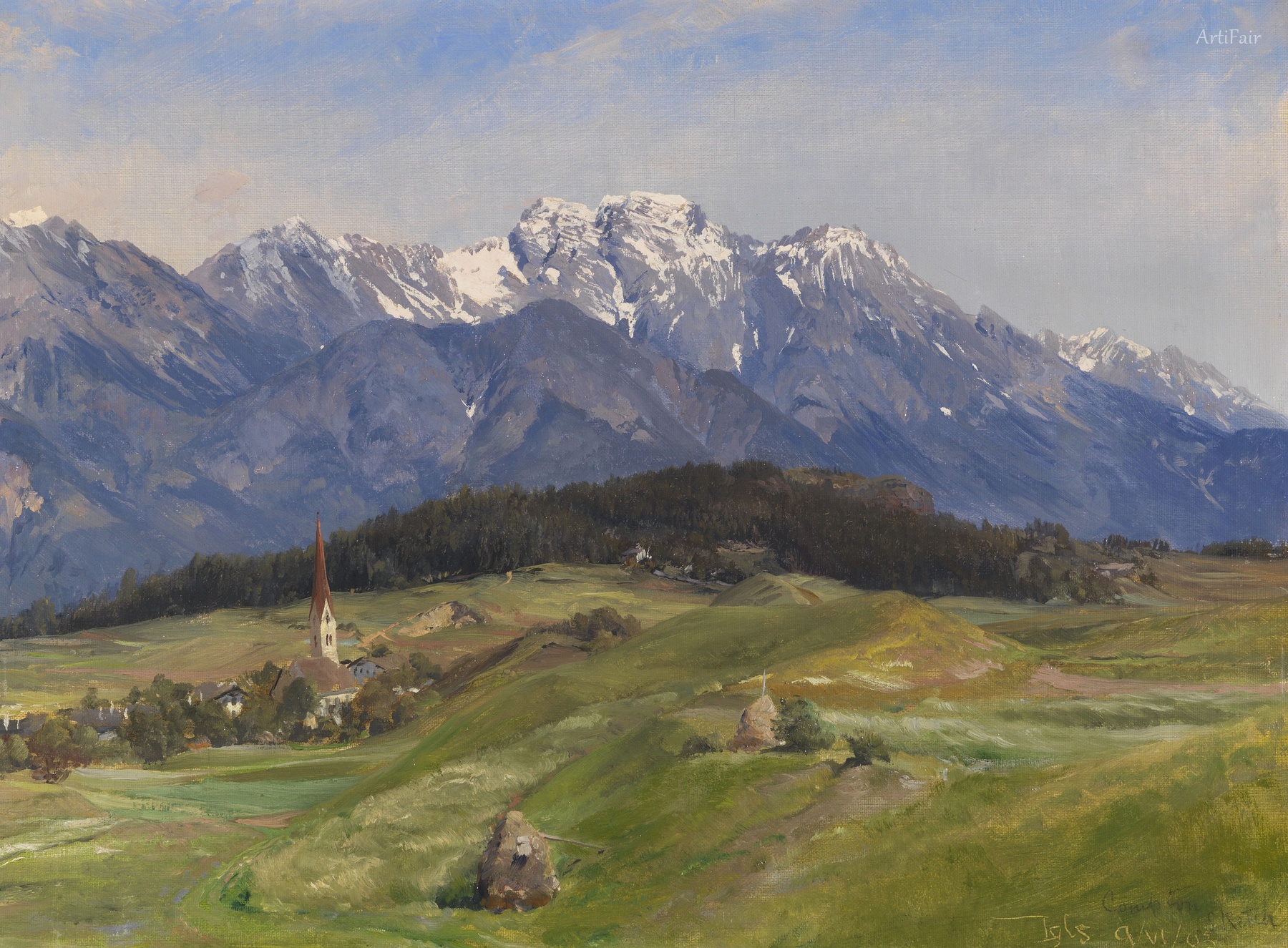 View of Igls in the Inn Valley