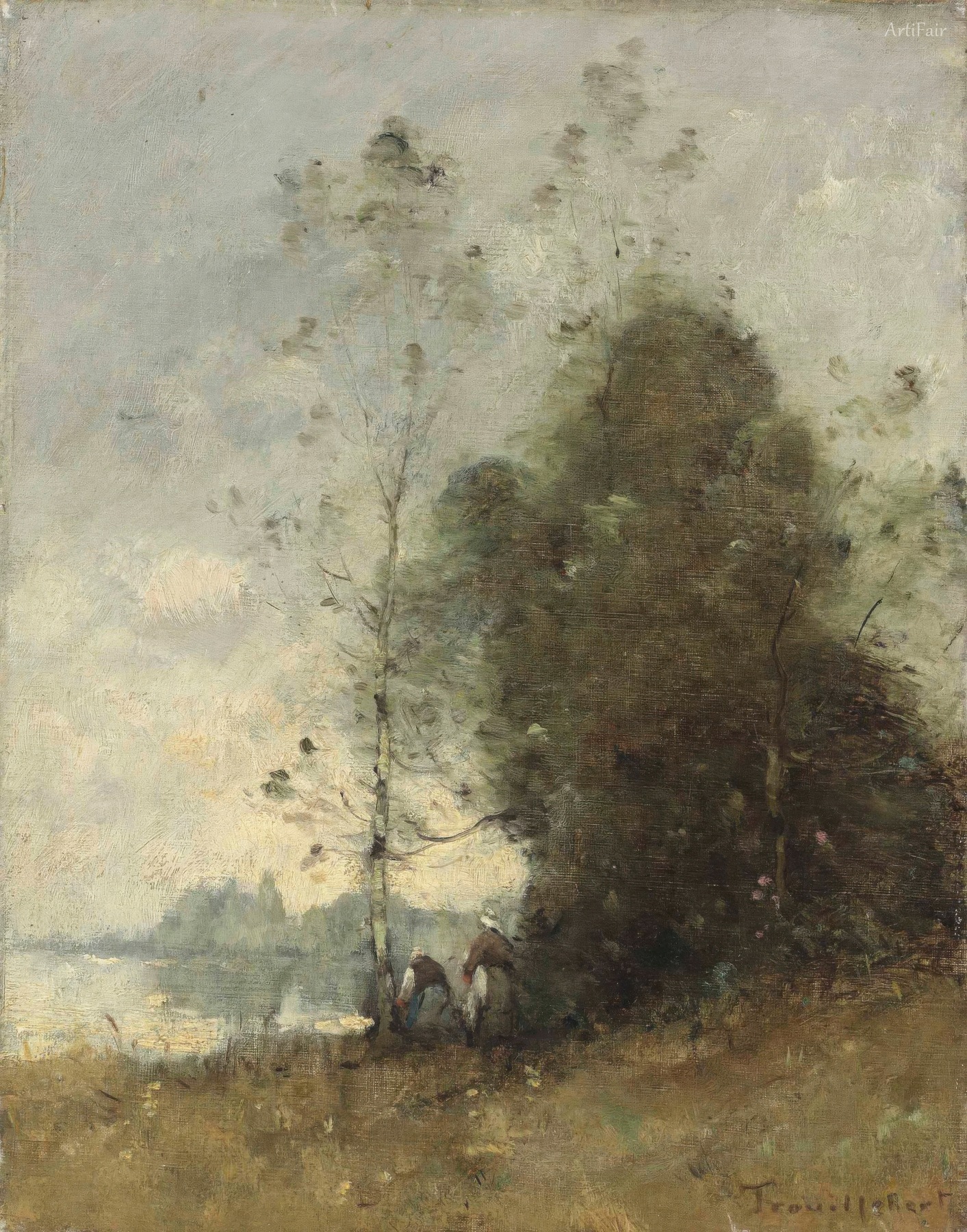 Washerwomen by the Loire River at Gennes