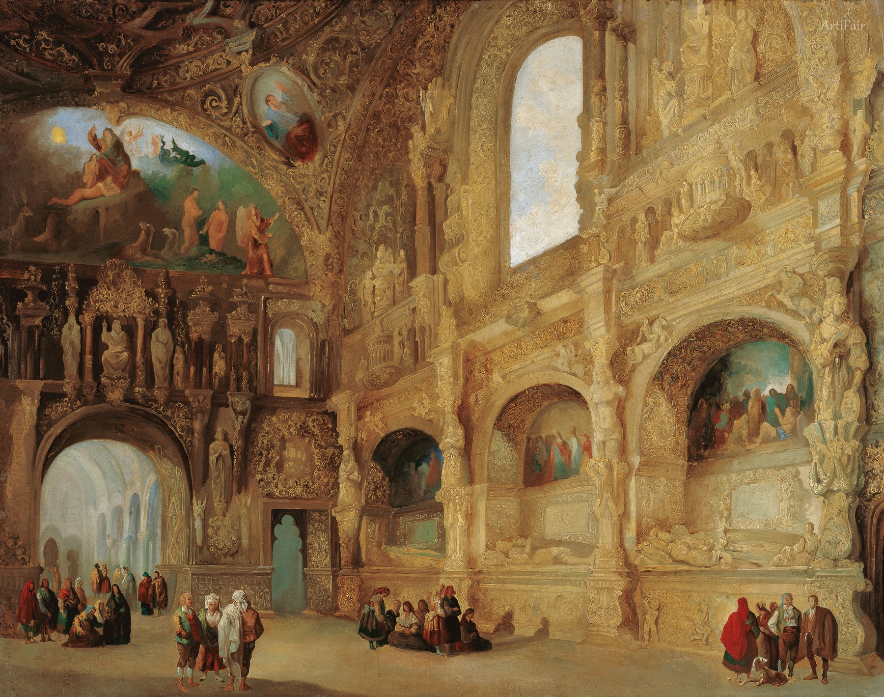 The Chapel of the Benavente Family in Medina de Rioseco 1842