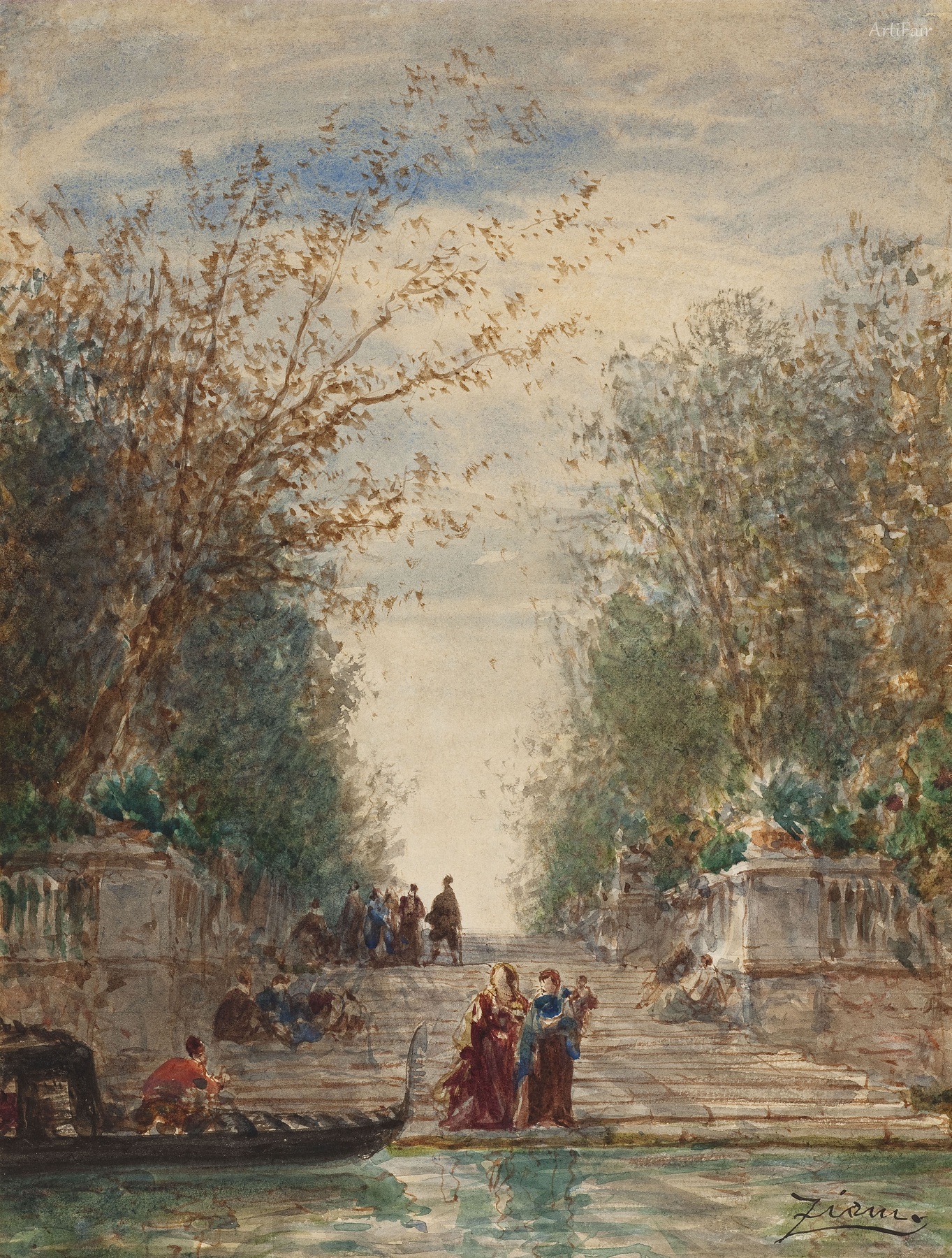 Venice, Entrance to the French Garden