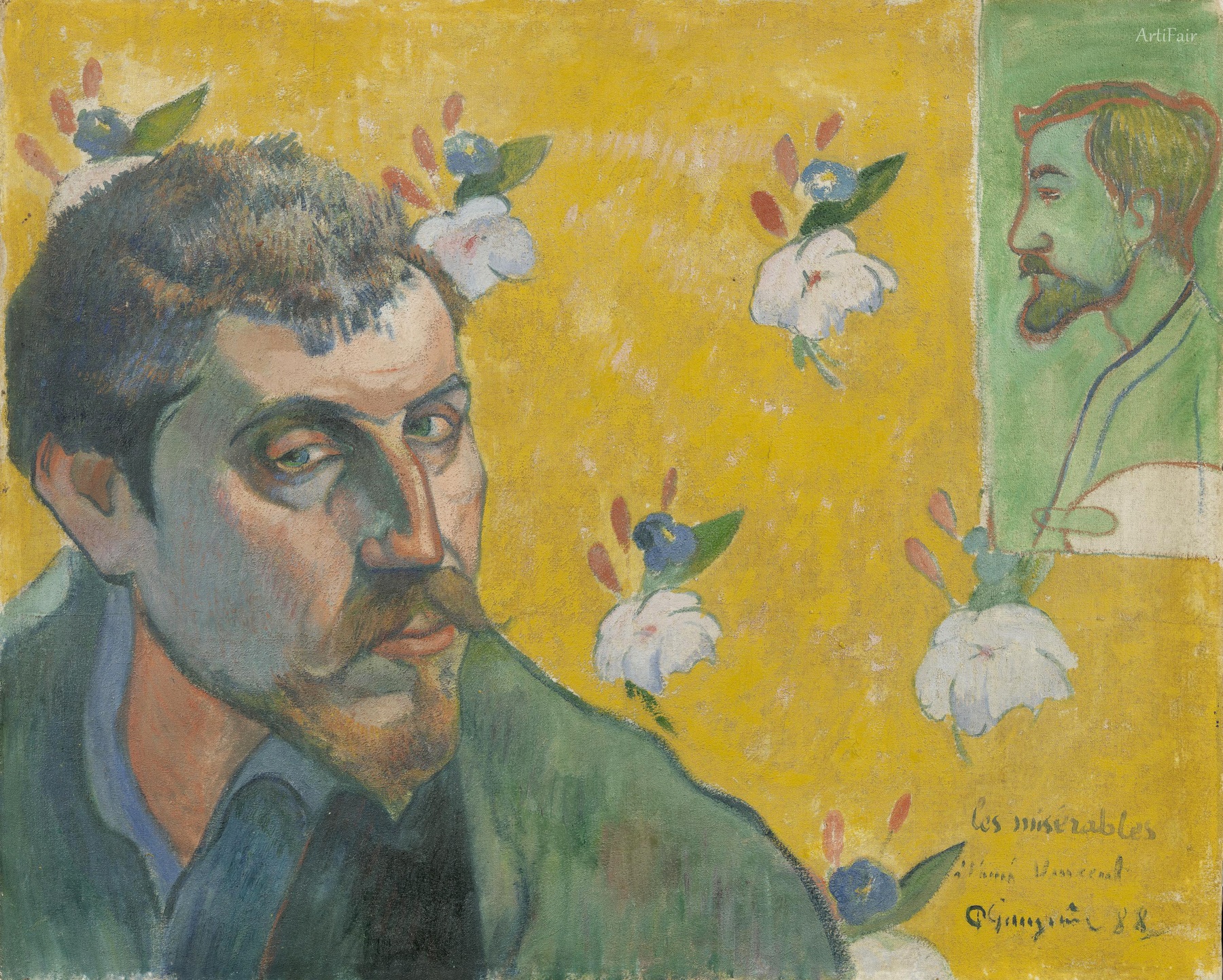 Self-Portrait with Portrait of Émile Bernard (Les misérables)