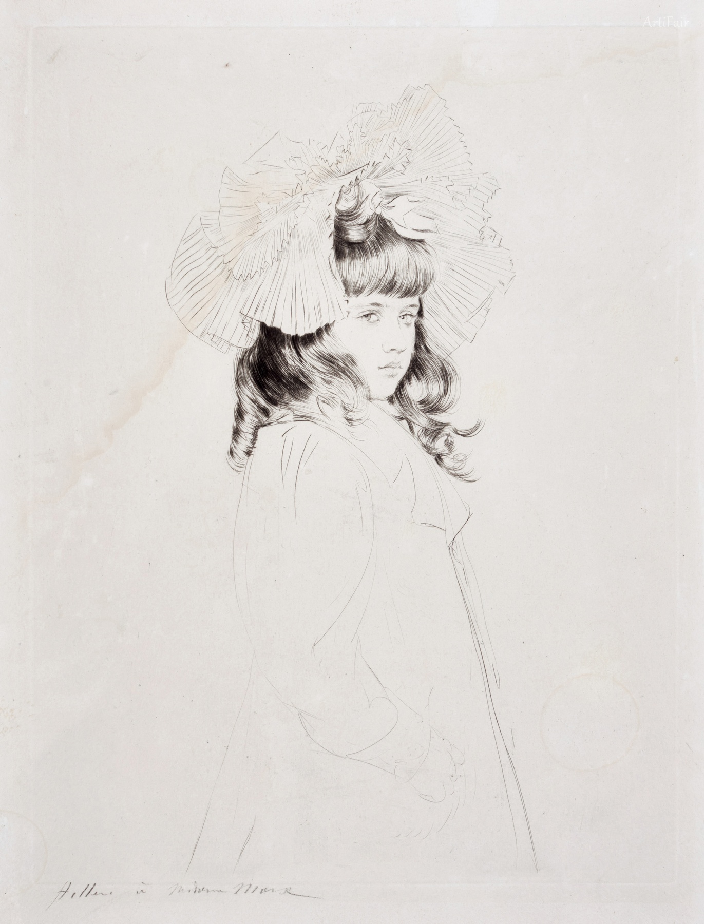 Young Girl with a Hat Ellen Helleu