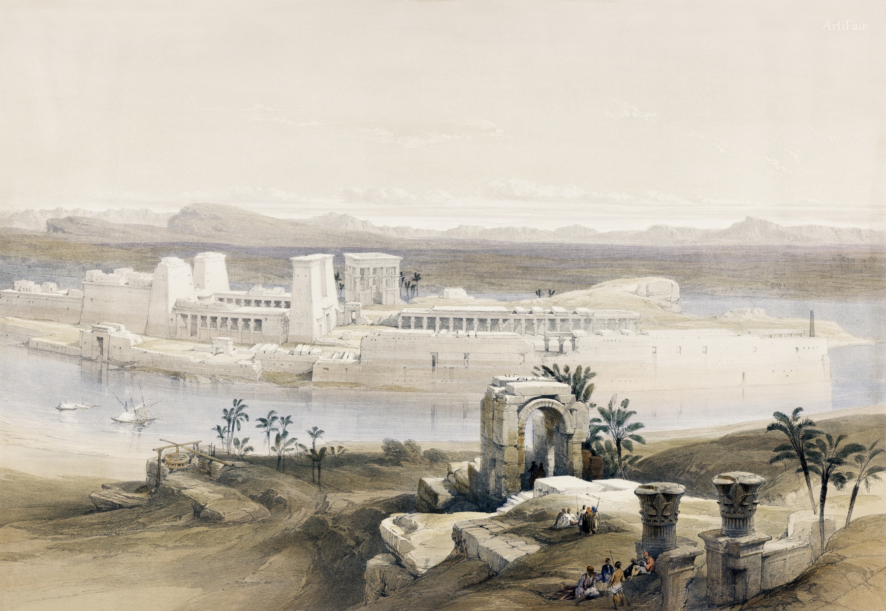 General view of the Island of Philae Nubia