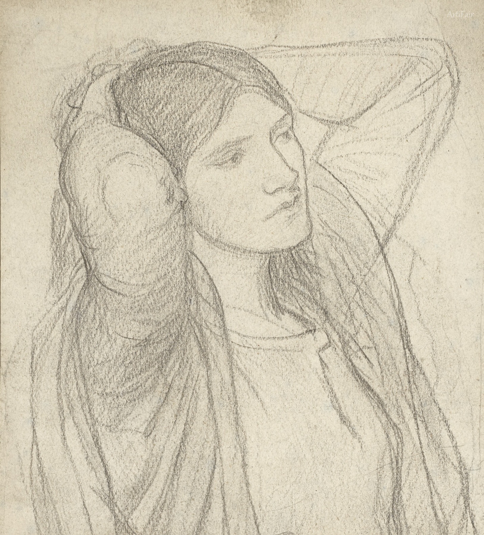 Study for I'm Half Sick of Shadows Said the Lady of Shallot