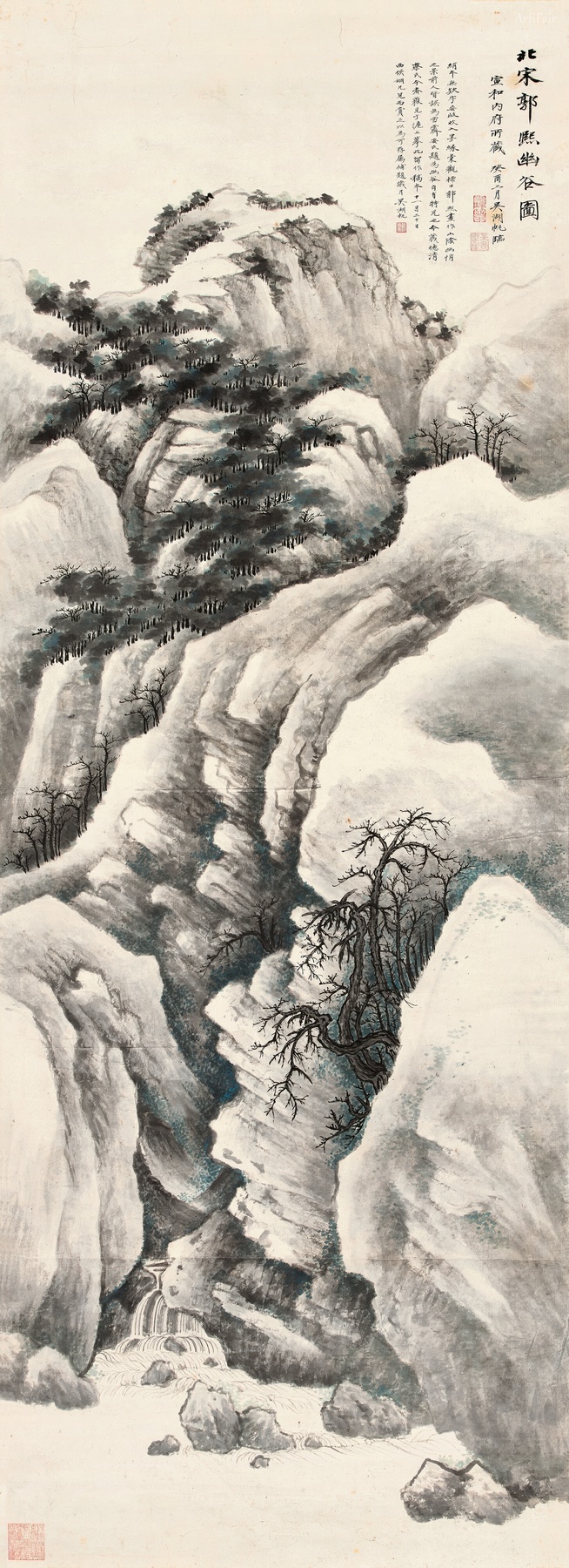 Kopie 'Tiché údolí' od Guo Xi 1933
