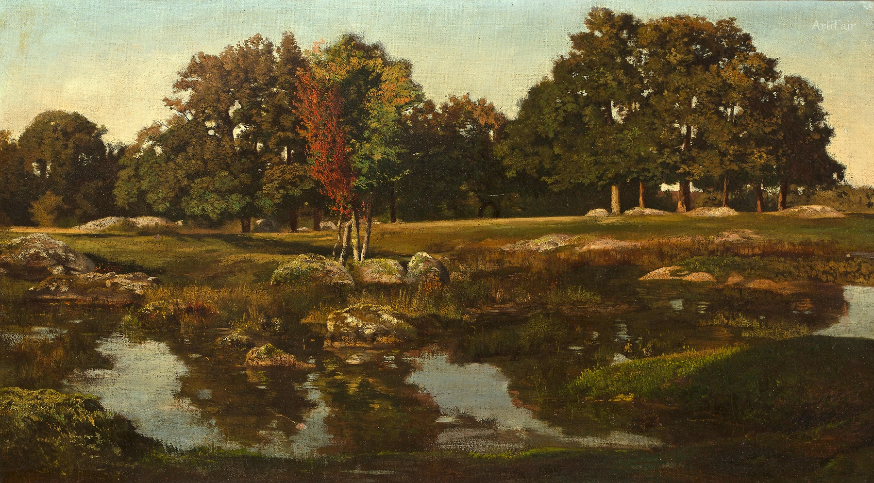 The pond near the dormitory