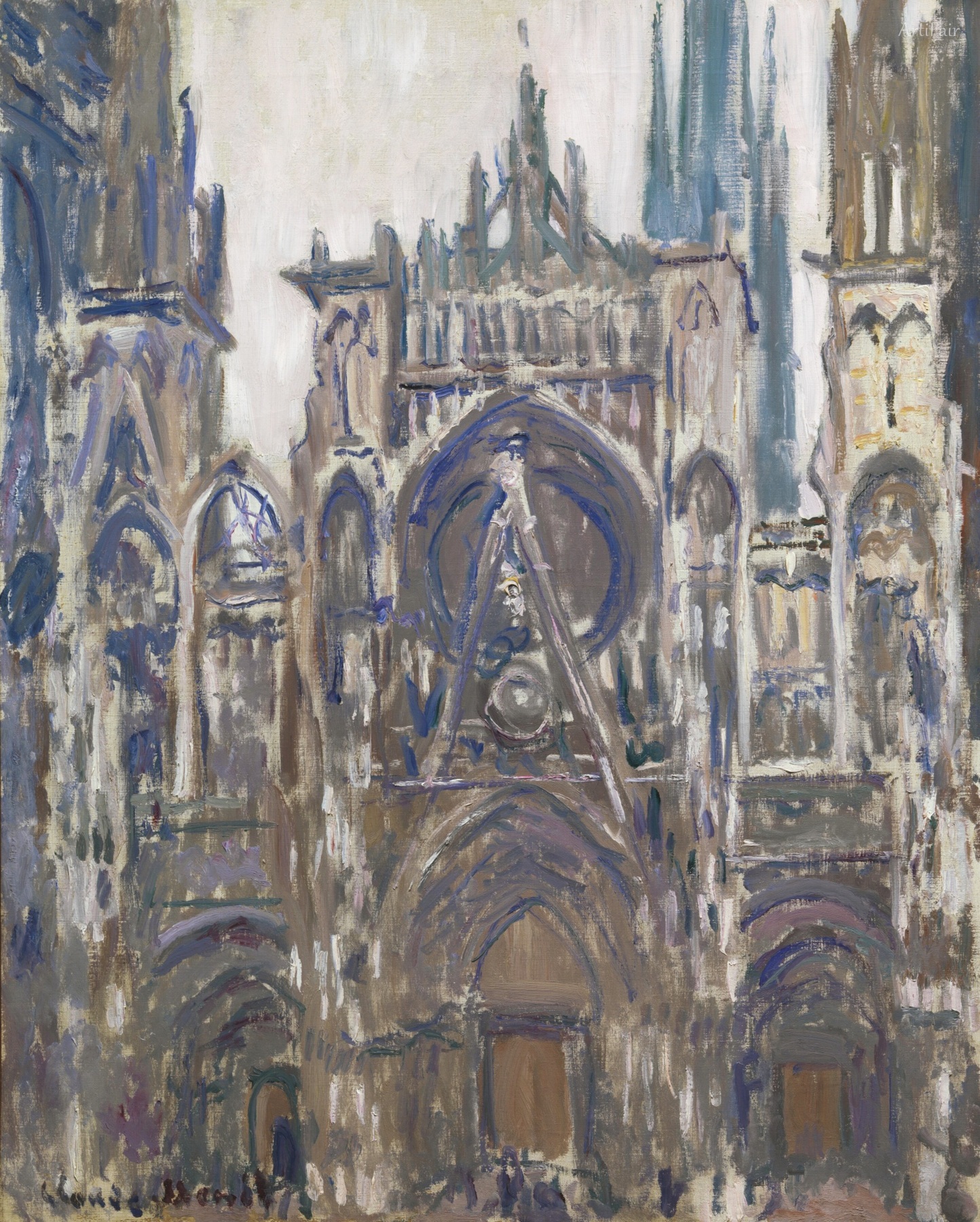 Rouen Cathedral. Study for the portal seen from the front
