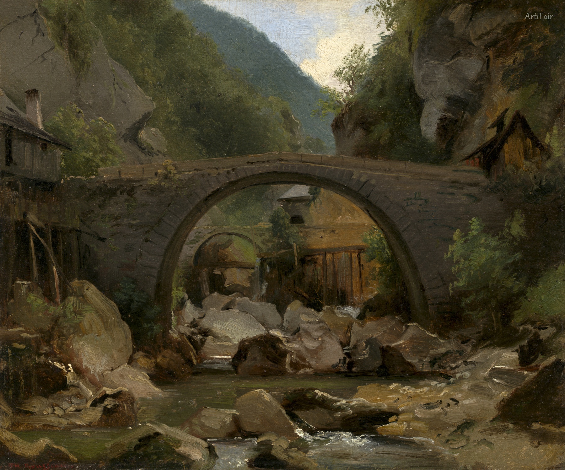 Horský potok v Auvergne