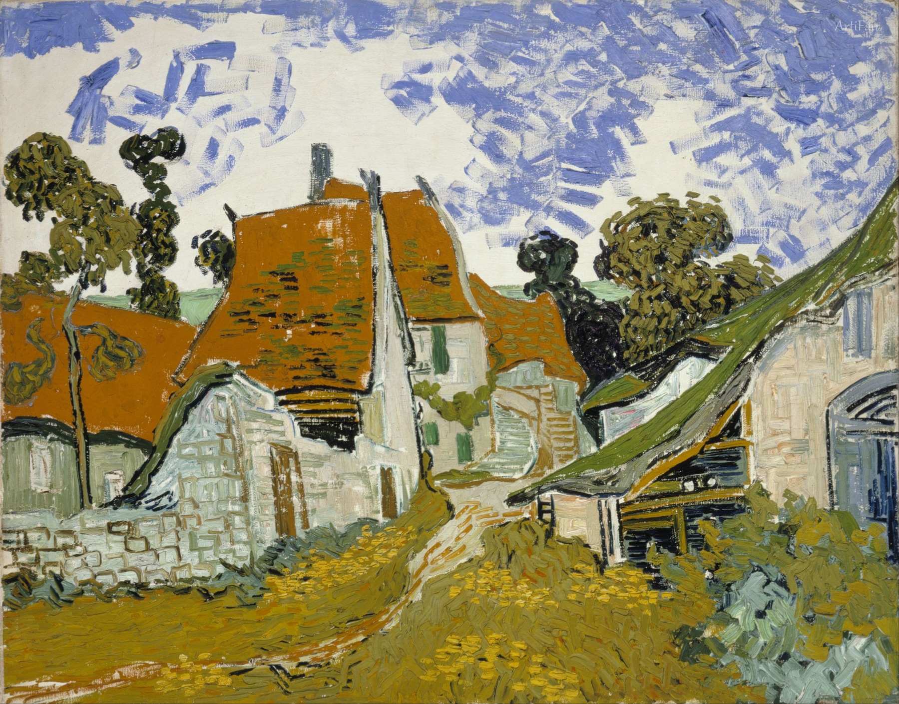1890 Street in Auvers-sur-Oise