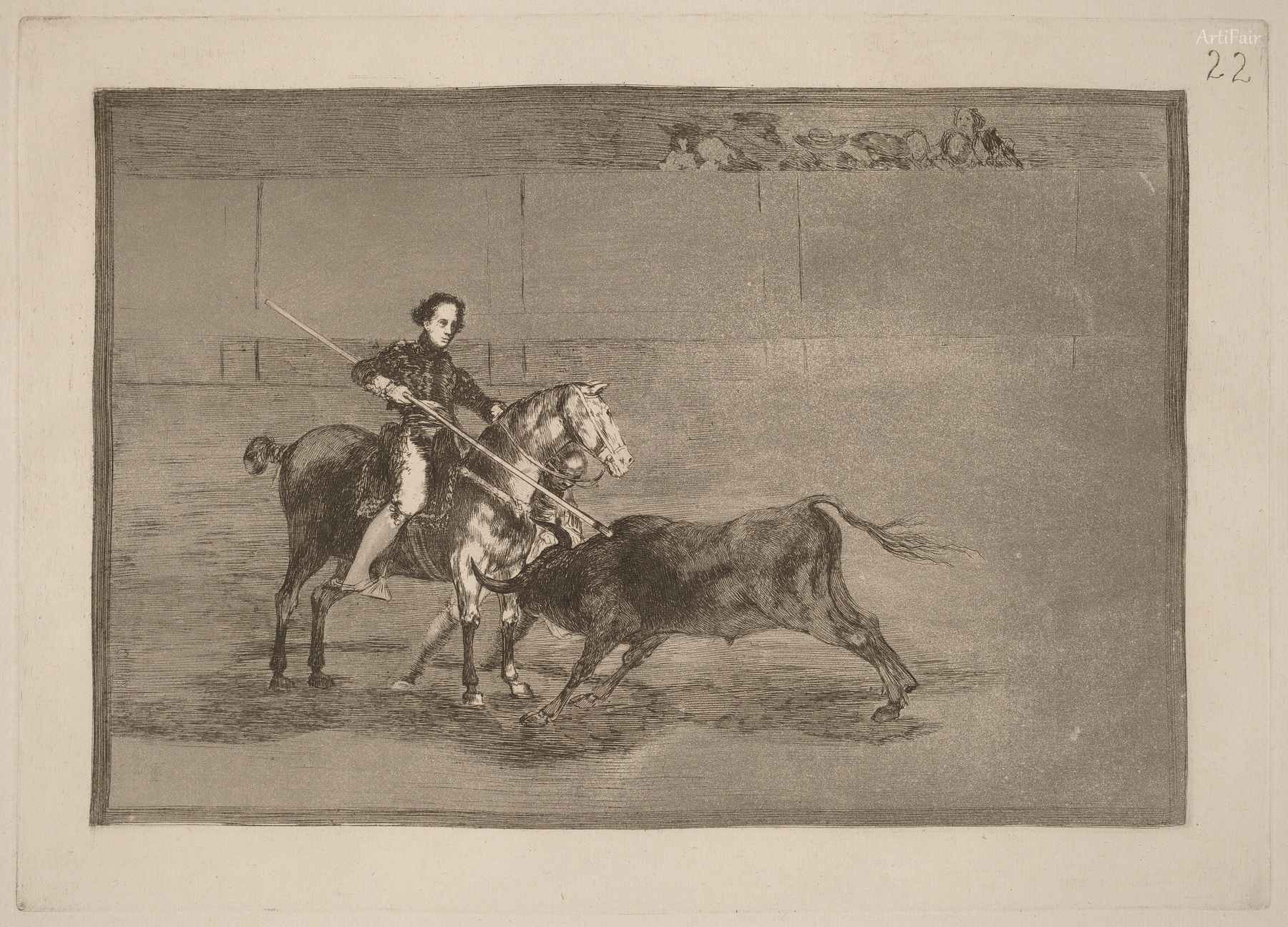 Manly Courage of the Celebrated Pajuelera in the Ring at Saragossa