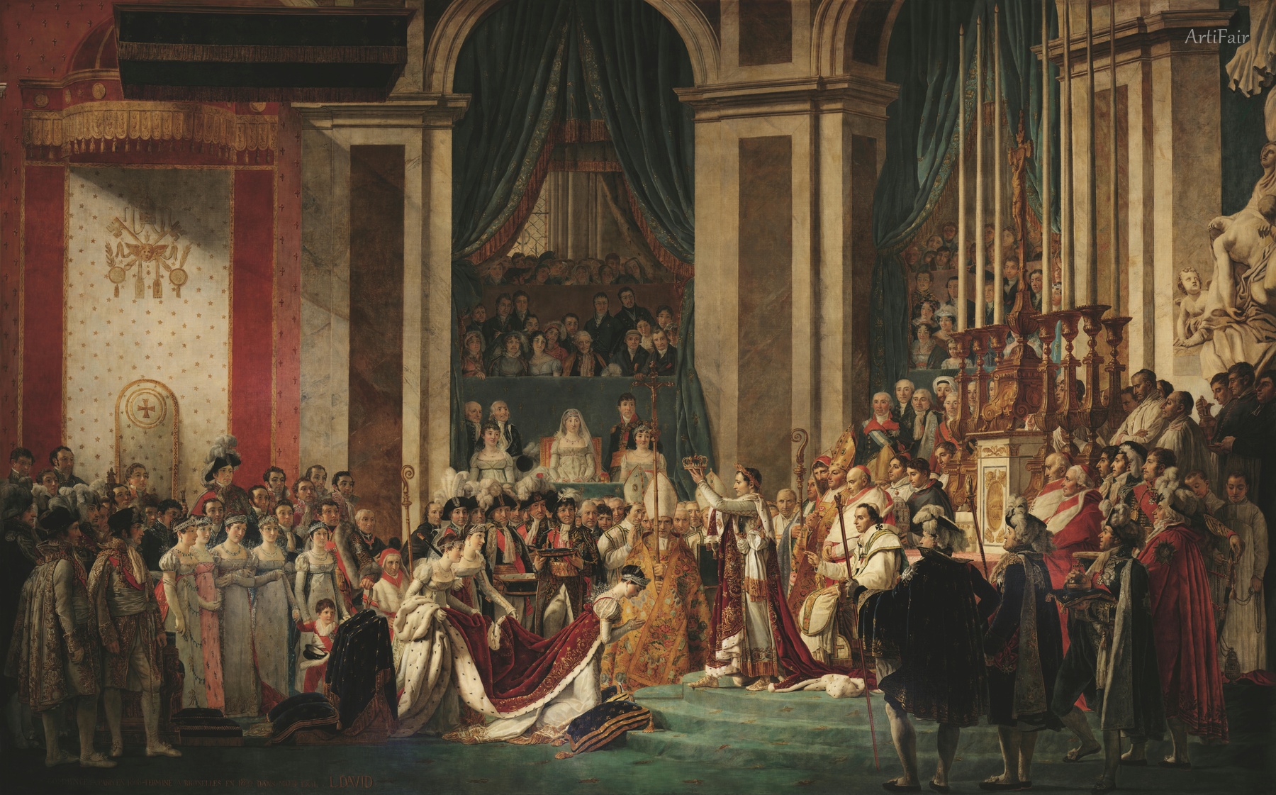 Coronation of Emperor Napoleon I and Coronation of the Empress Josephine in Notre-Dame de Paris, December 2, 1804