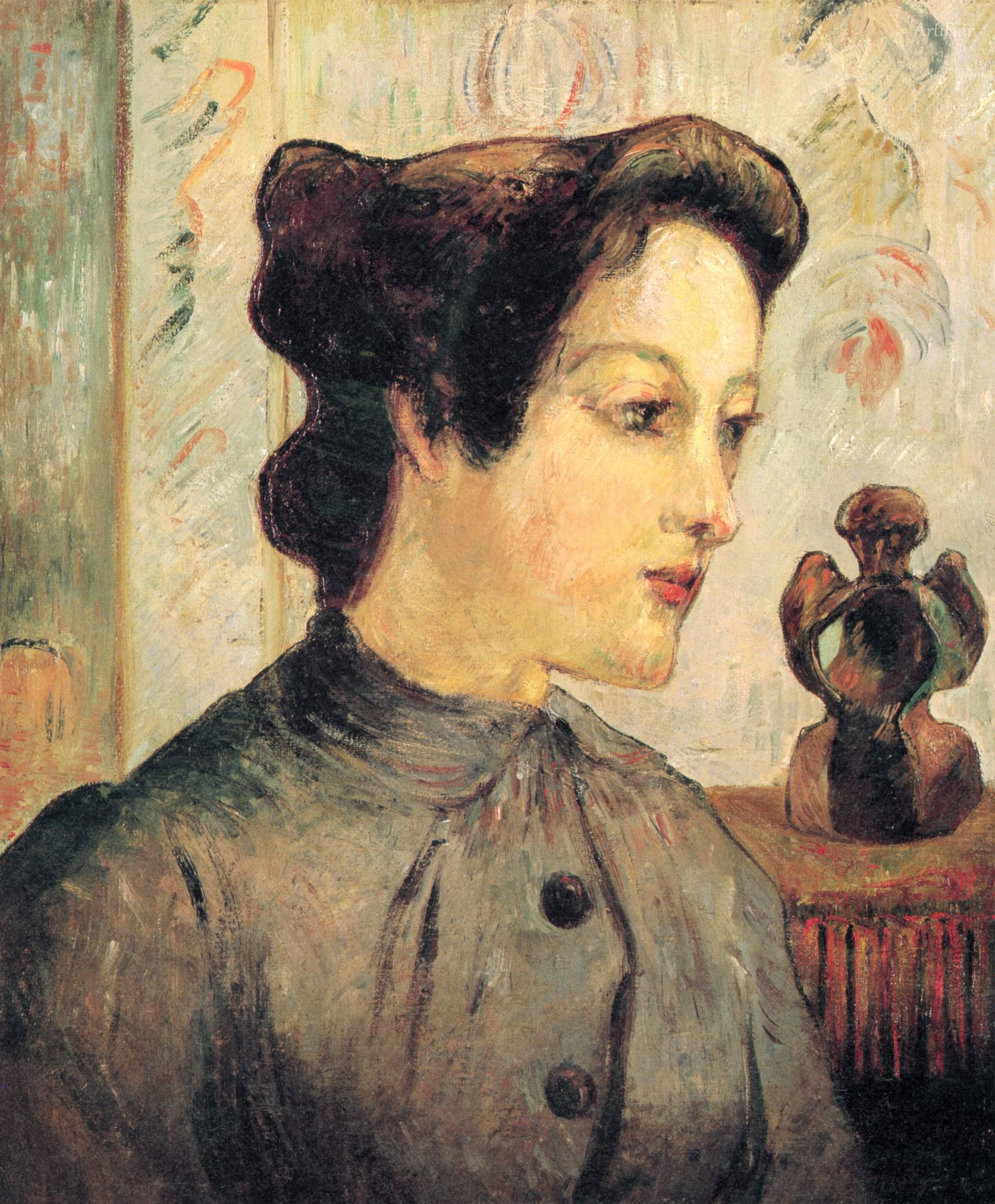 The woman with the hair knots