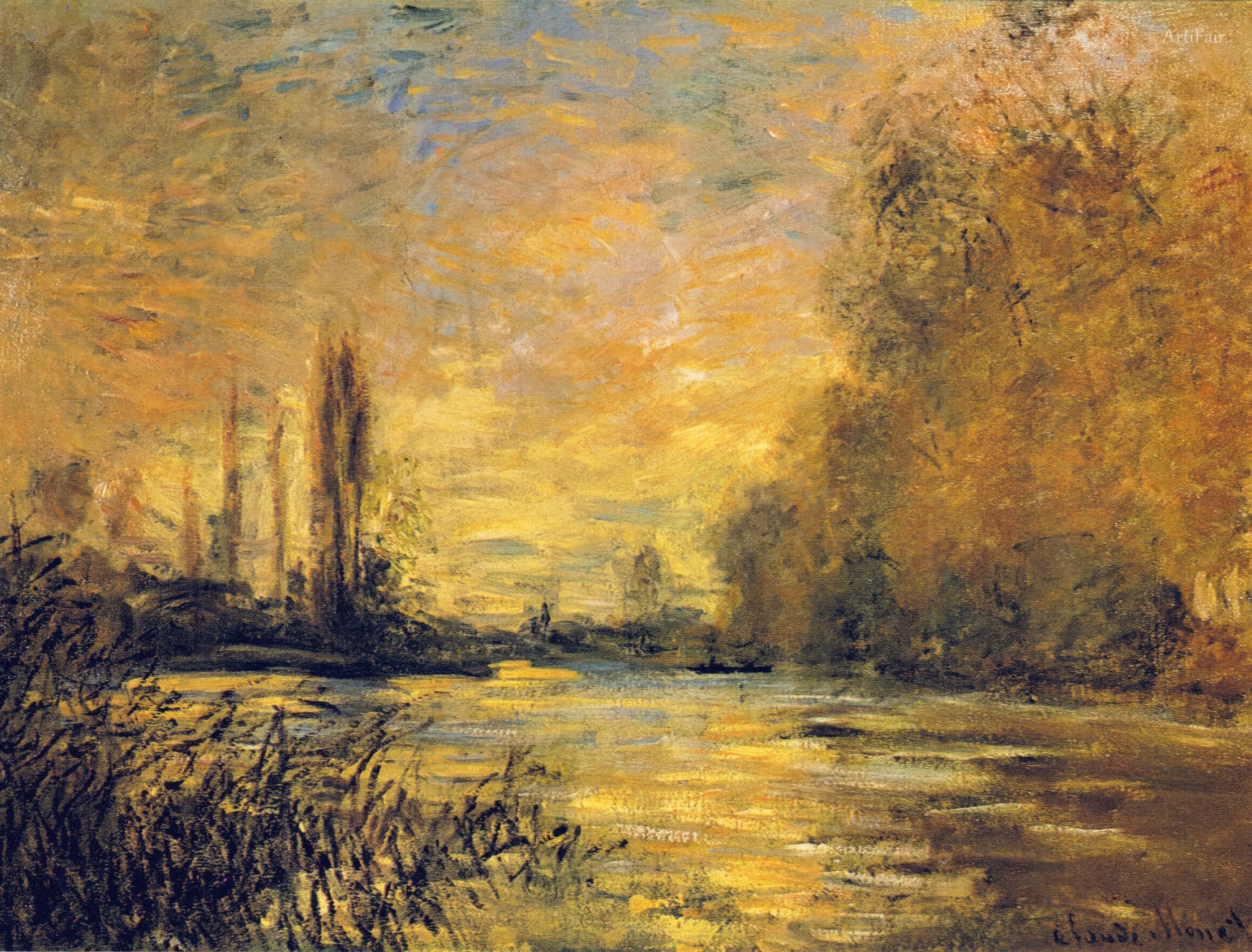 Malý rameno Seiny v Argenteuil