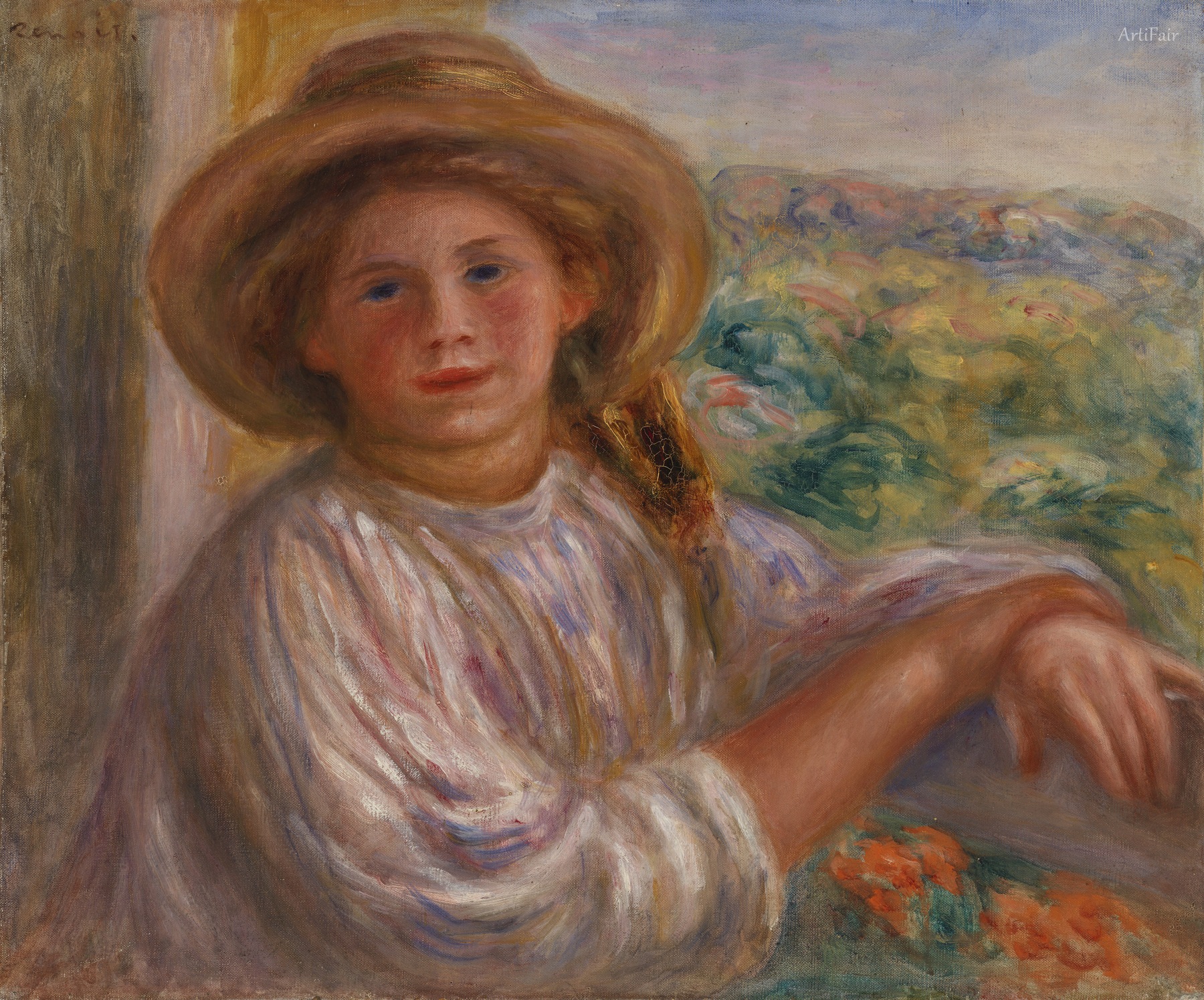 Girl on a Balcony, Cagnes 1911