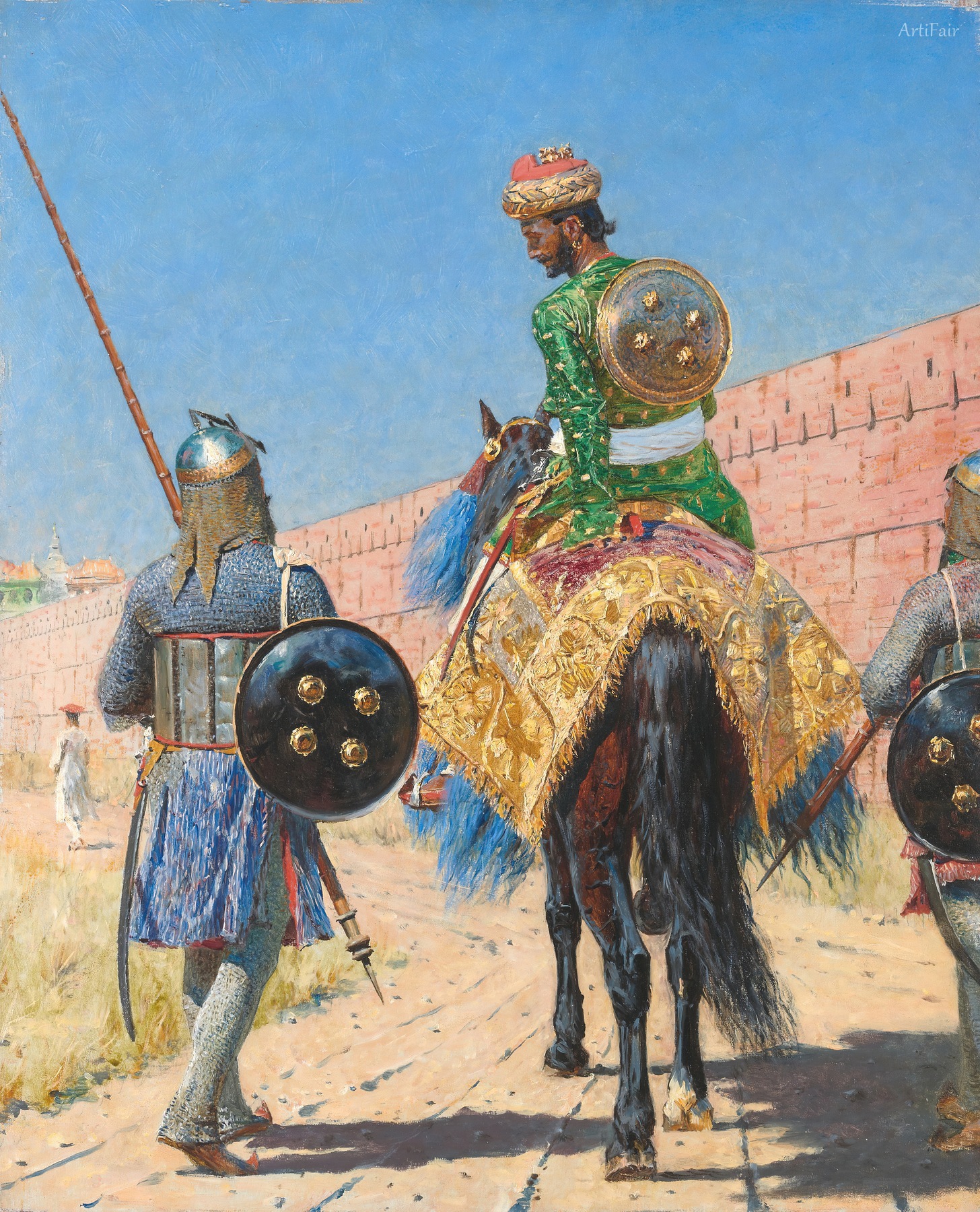 Mounted Warrior in Jaipur 1881