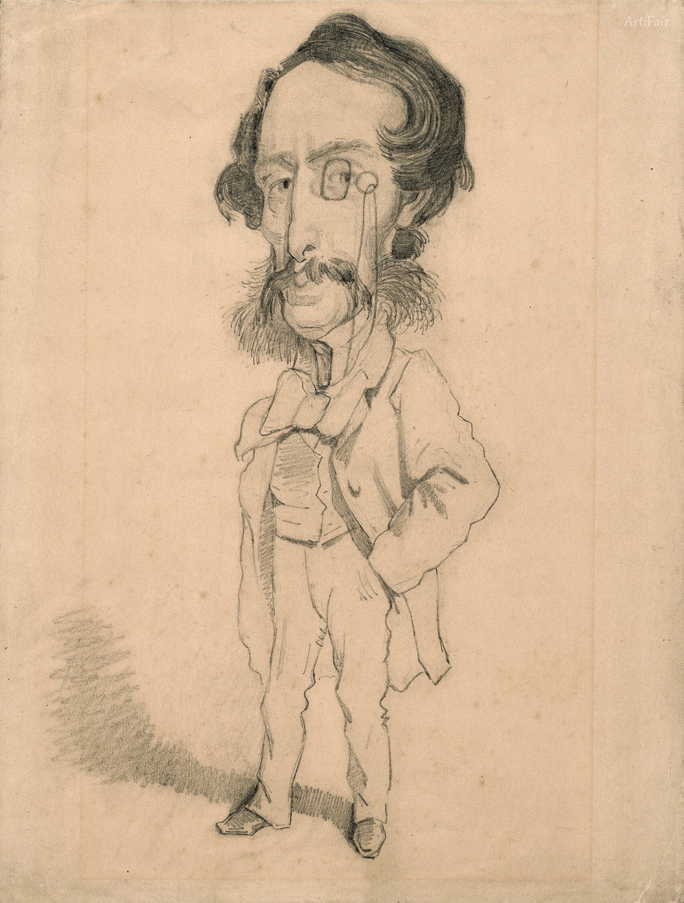 Caricature of Léon Manchon