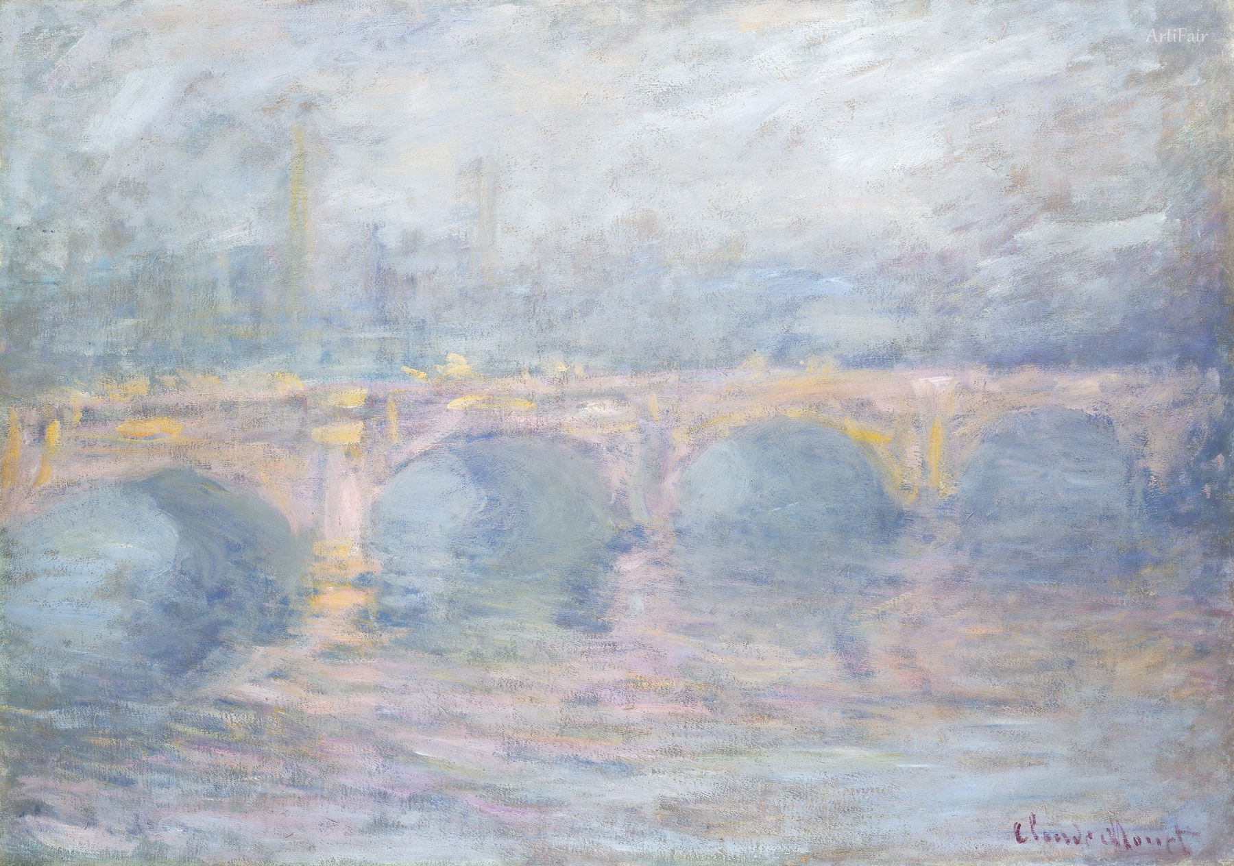 Waterloo Bridge, London, at Sunset