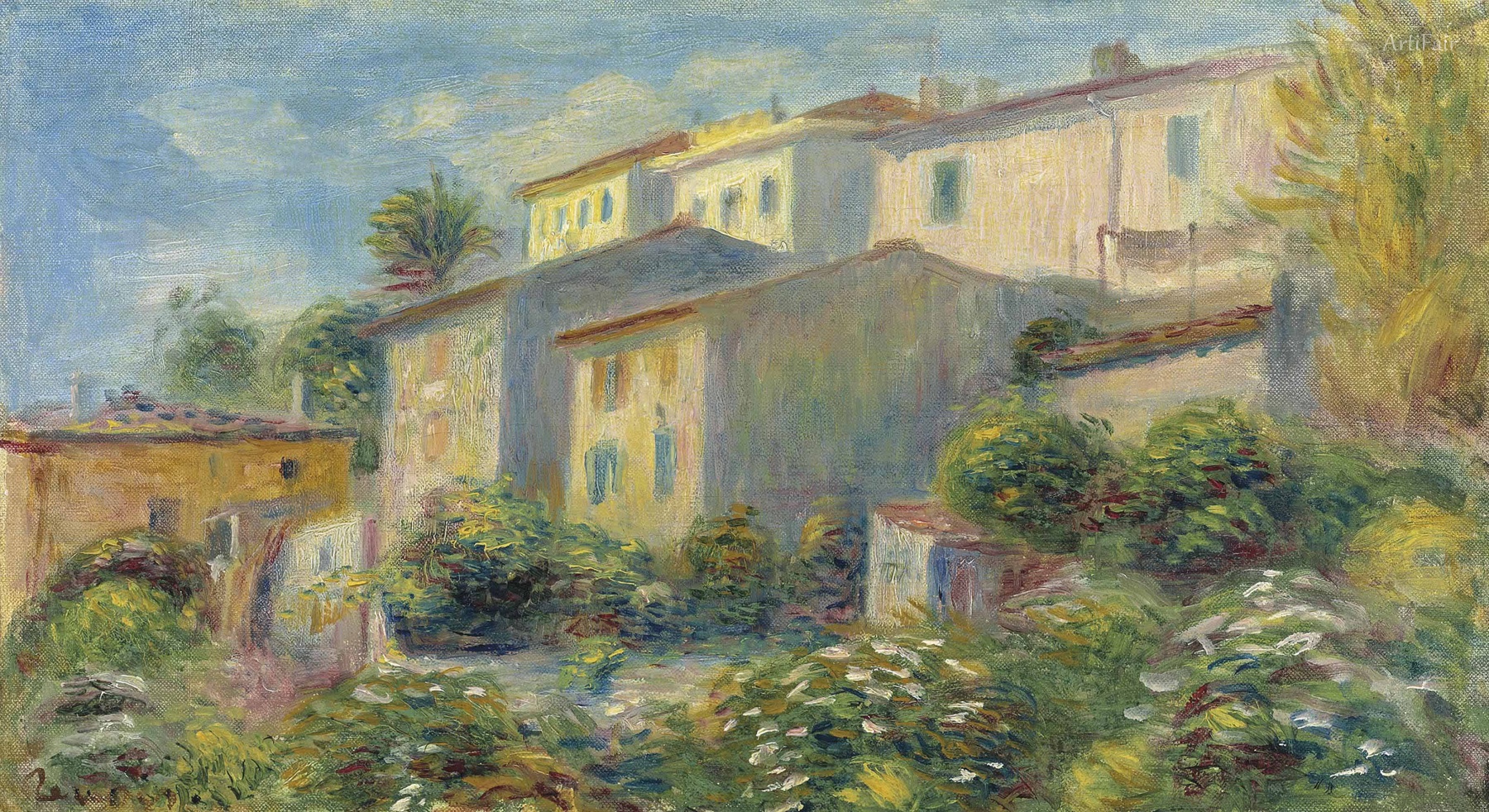 Vue de la Poste à Cagnes