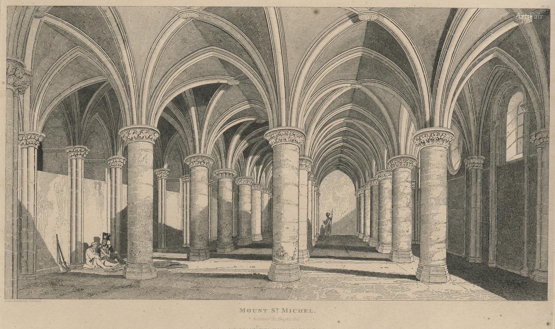 Mont Saint-Michel - Interiér Síně rytířů