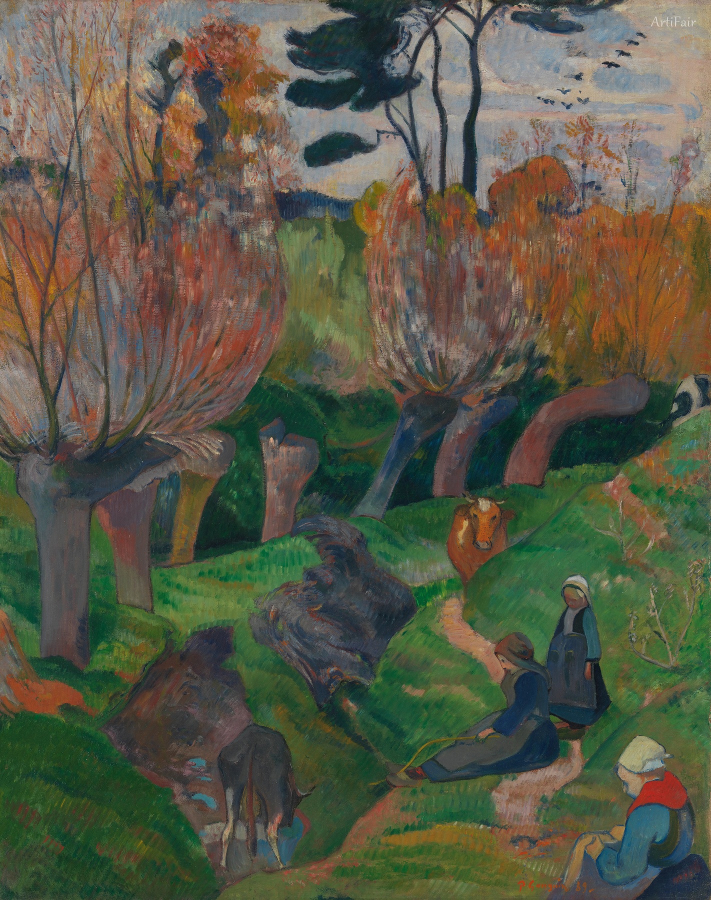 Brittany Landscape with Cows