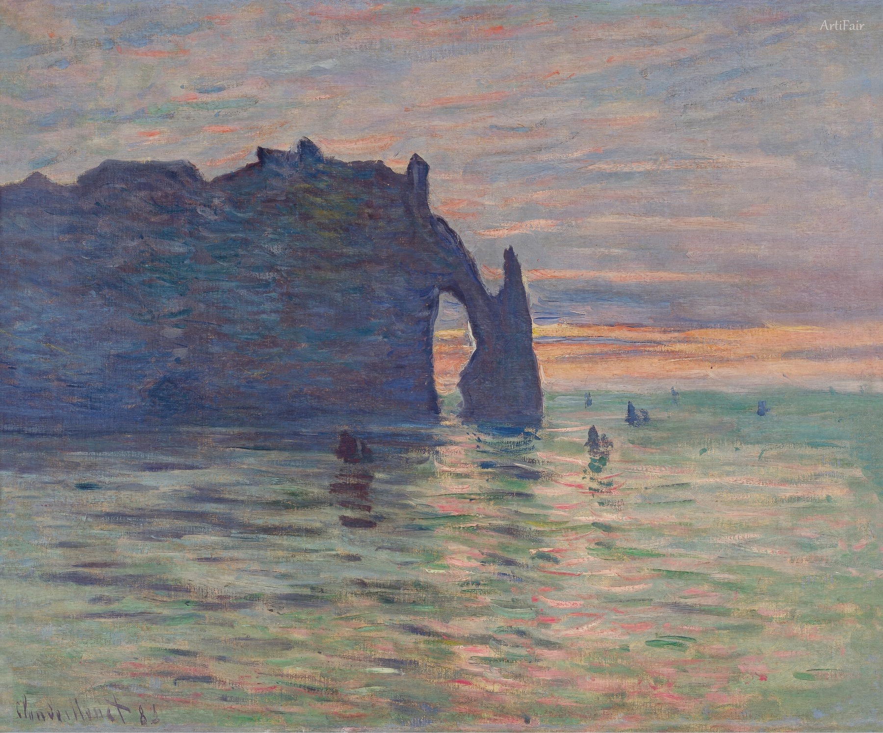 Etretat, Sunset